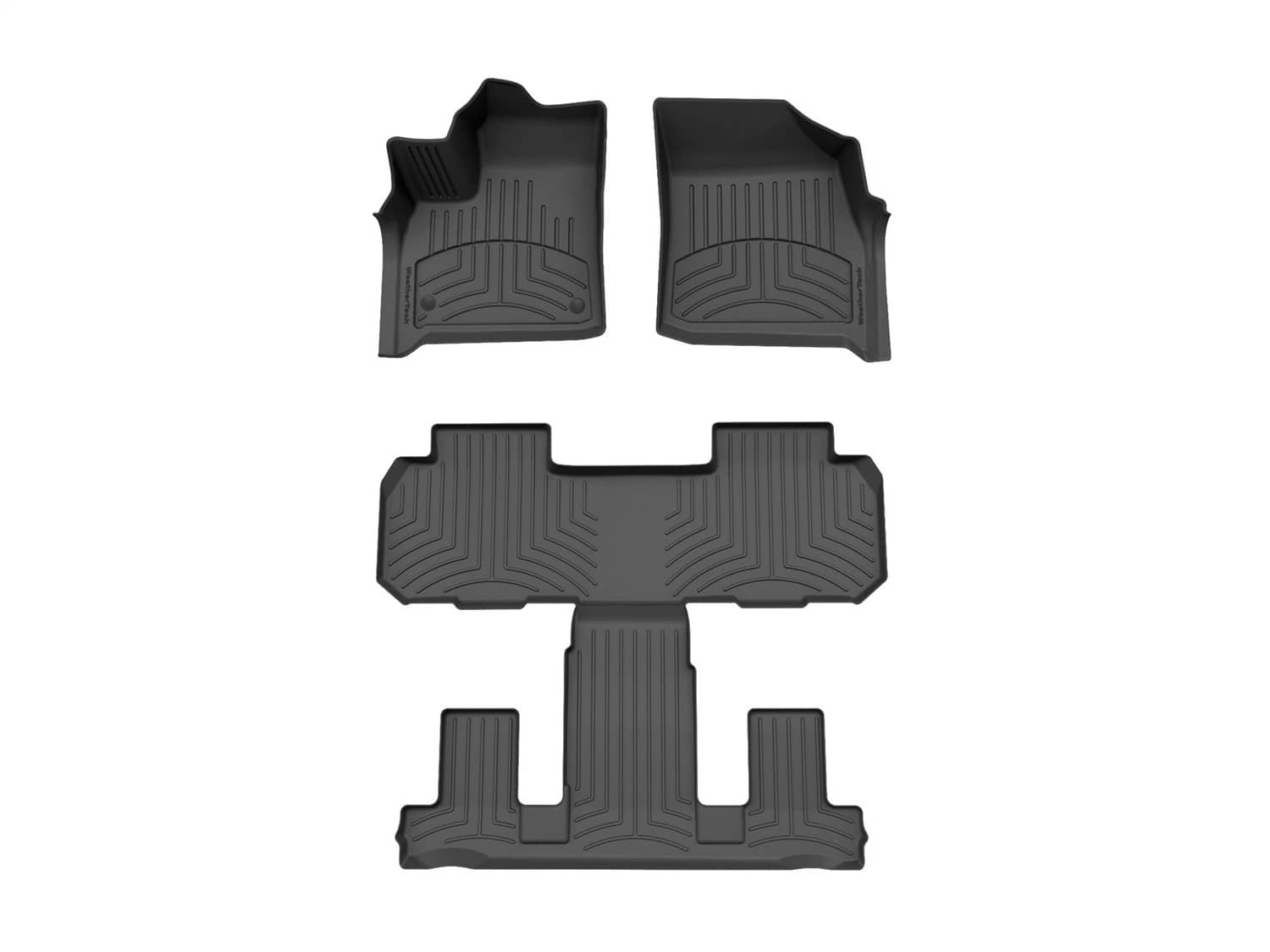 Weathertech - 4412691-4412282IM - Front Rear and Third Row - Floor Mat Set