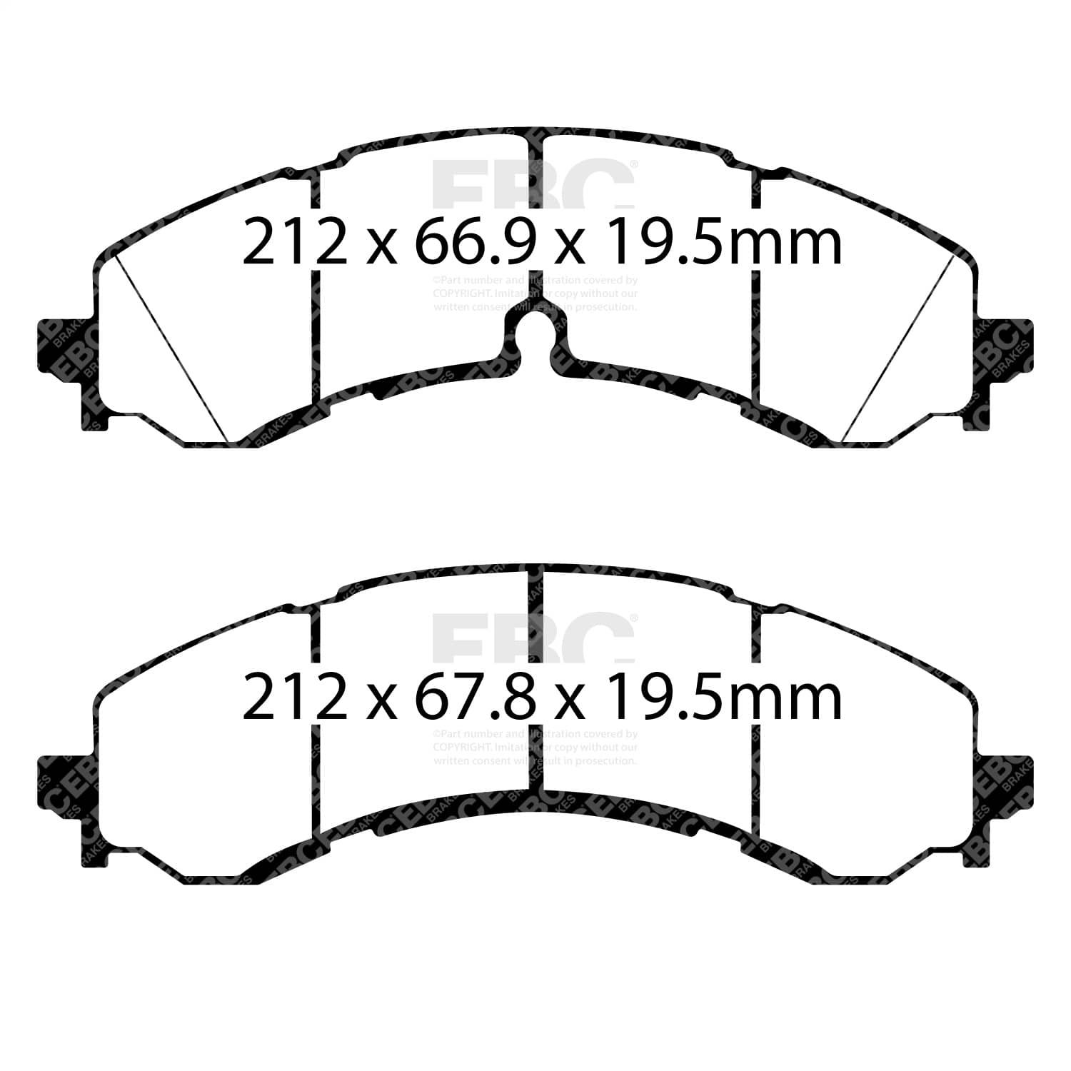 EBC Brakes - UD2250 - Disc Brake Pad