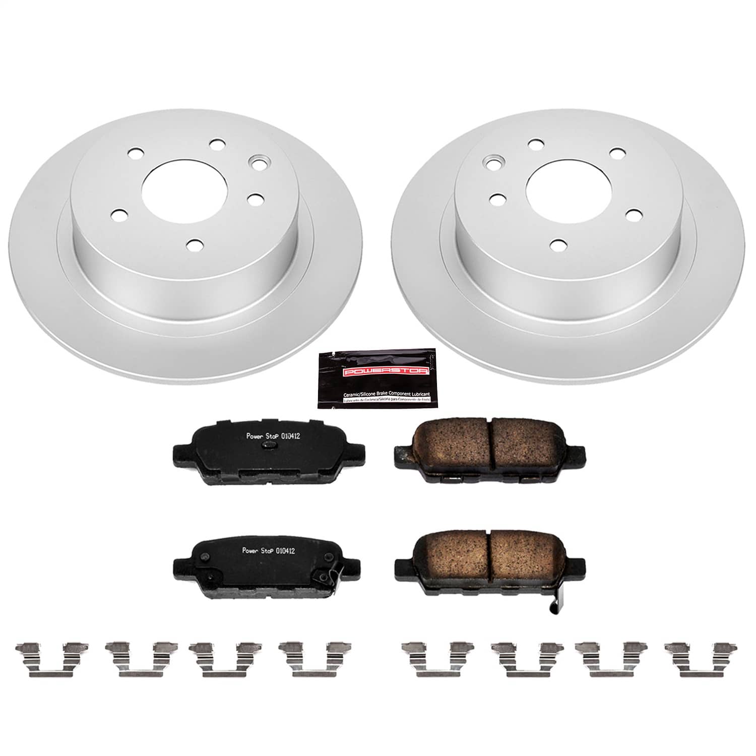 Power Stop - CRK098 - Rear - Disc Brake Pad and Rotor Kit
