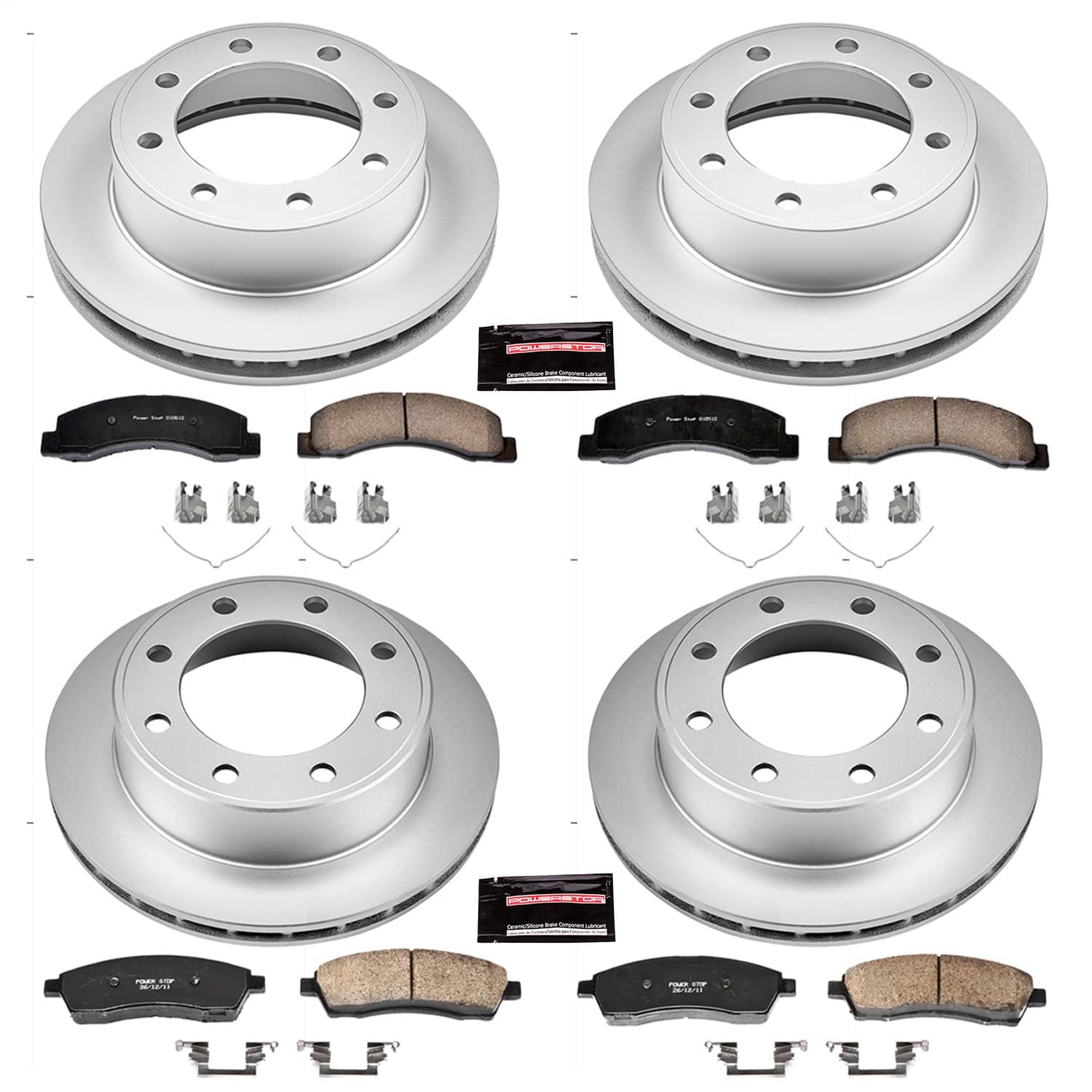 Power Stop - CRK1906 - Front and Rear - Disc Brake Pad and Rotor Kit
