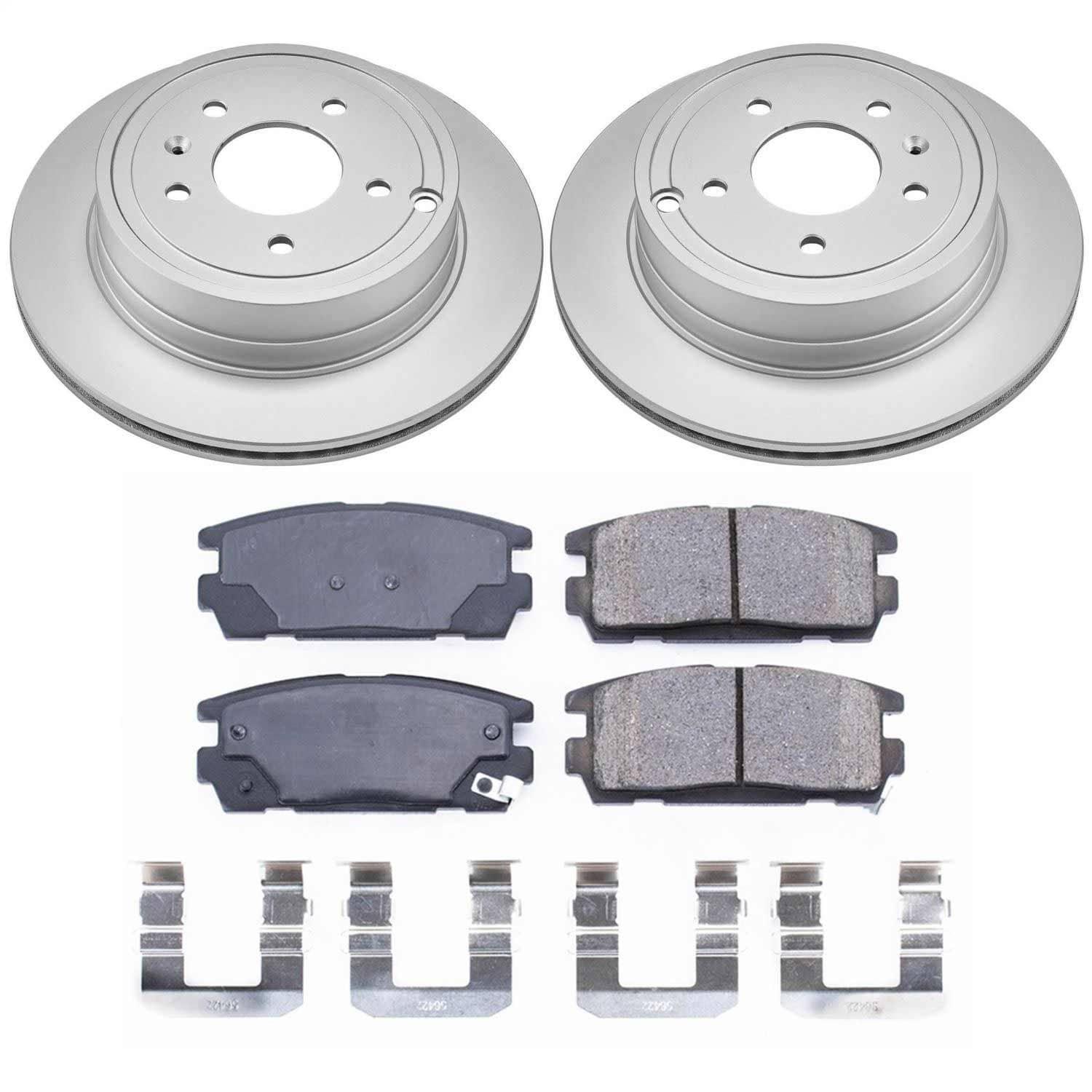 Power Stop - CRK2092 - Rear - Disc Brake Pad and Rotor Kit