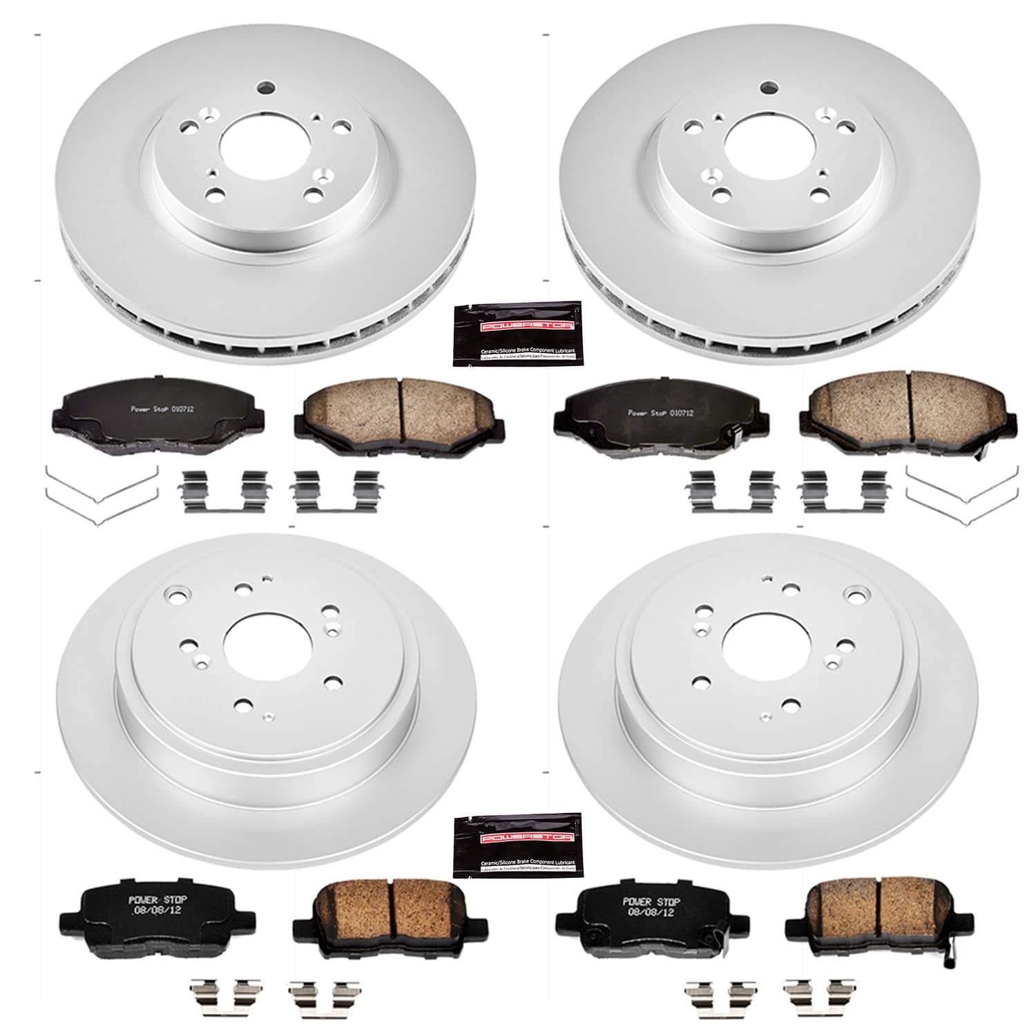 Power Stop - CRK2303 - Front and Rear - Disc Brake Pad and Rotor Kit