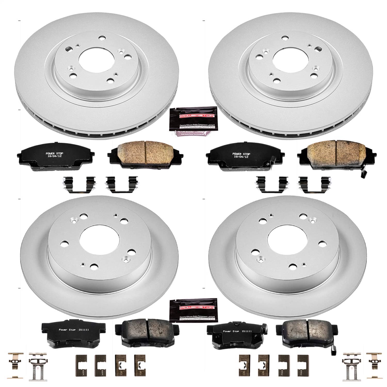 Power Stop - CRK2440 - Front and Rear - Disc Brake Pad and Rotor Kit