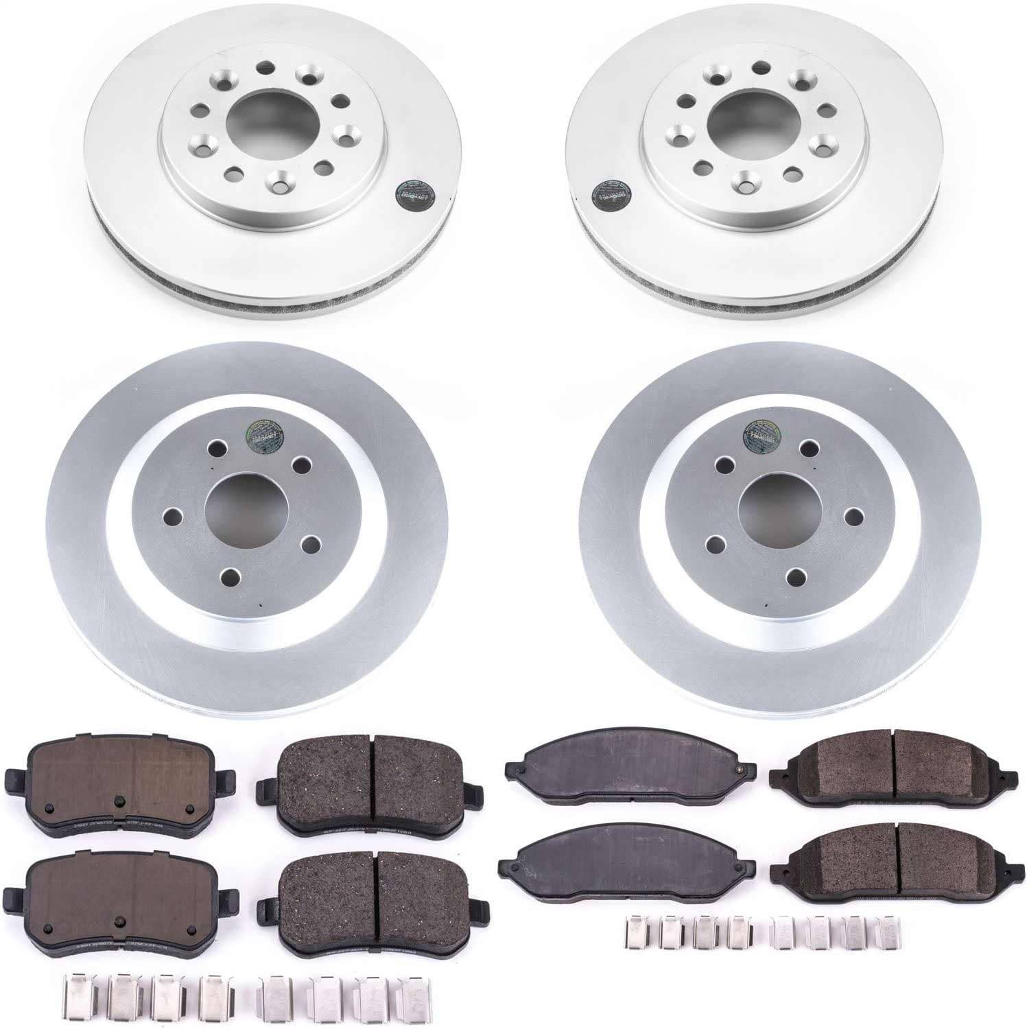 Power Stop - CRK2828 - Front and Rear - Disc Brake Pad and Rotor Kit