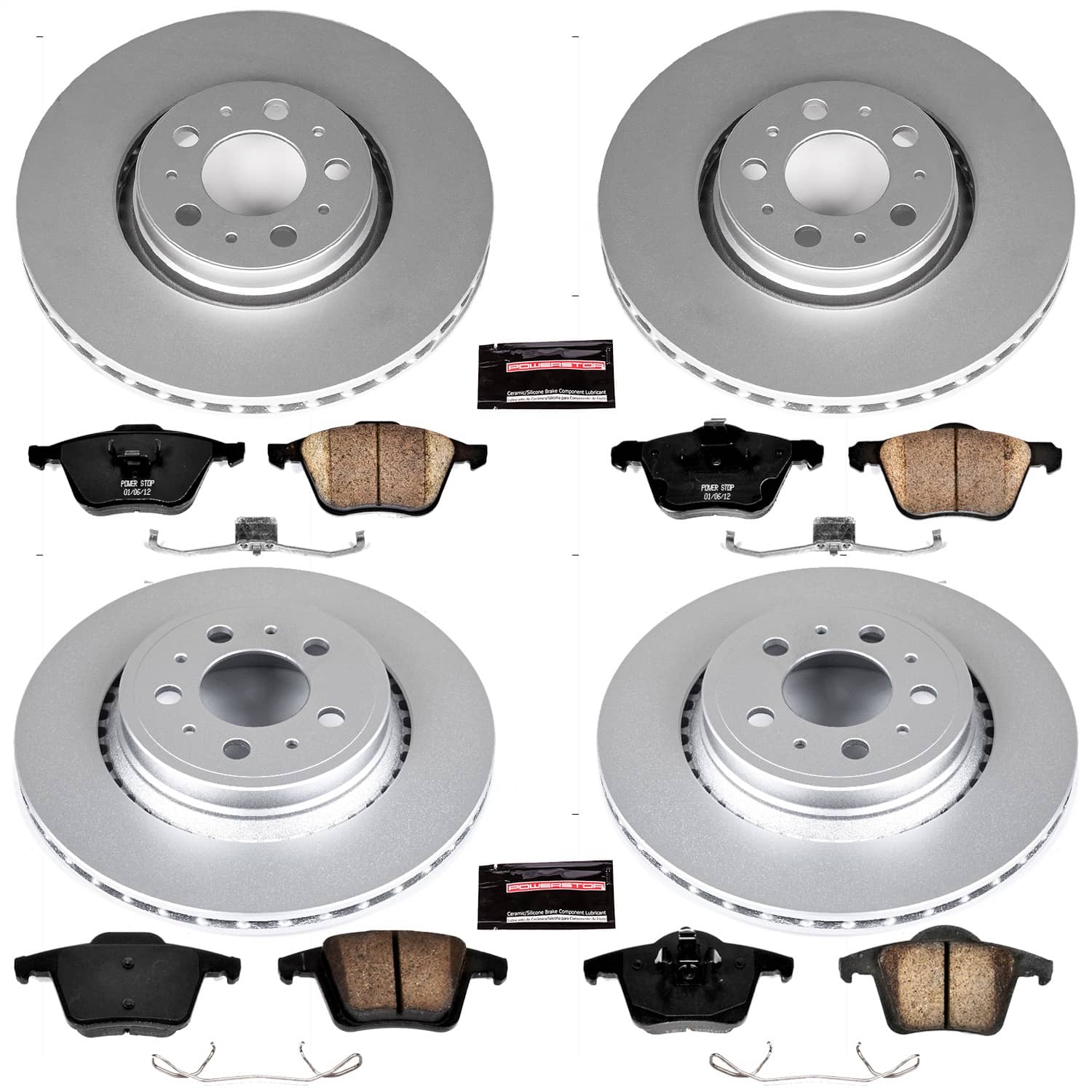 Power Stop - CRK2835 - Front and Rear - Disc Brake Pad and Rotor Kit