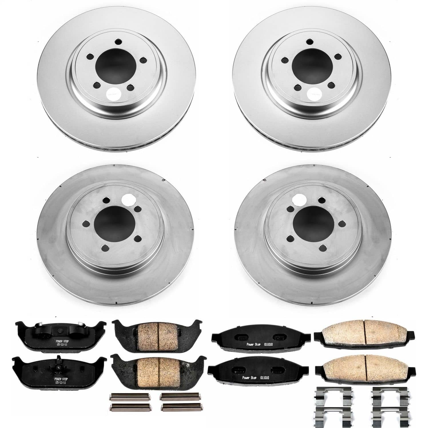 Power Stop - CRK2839 - Front and Rear - Disc Brake Pad and Rotor Kit