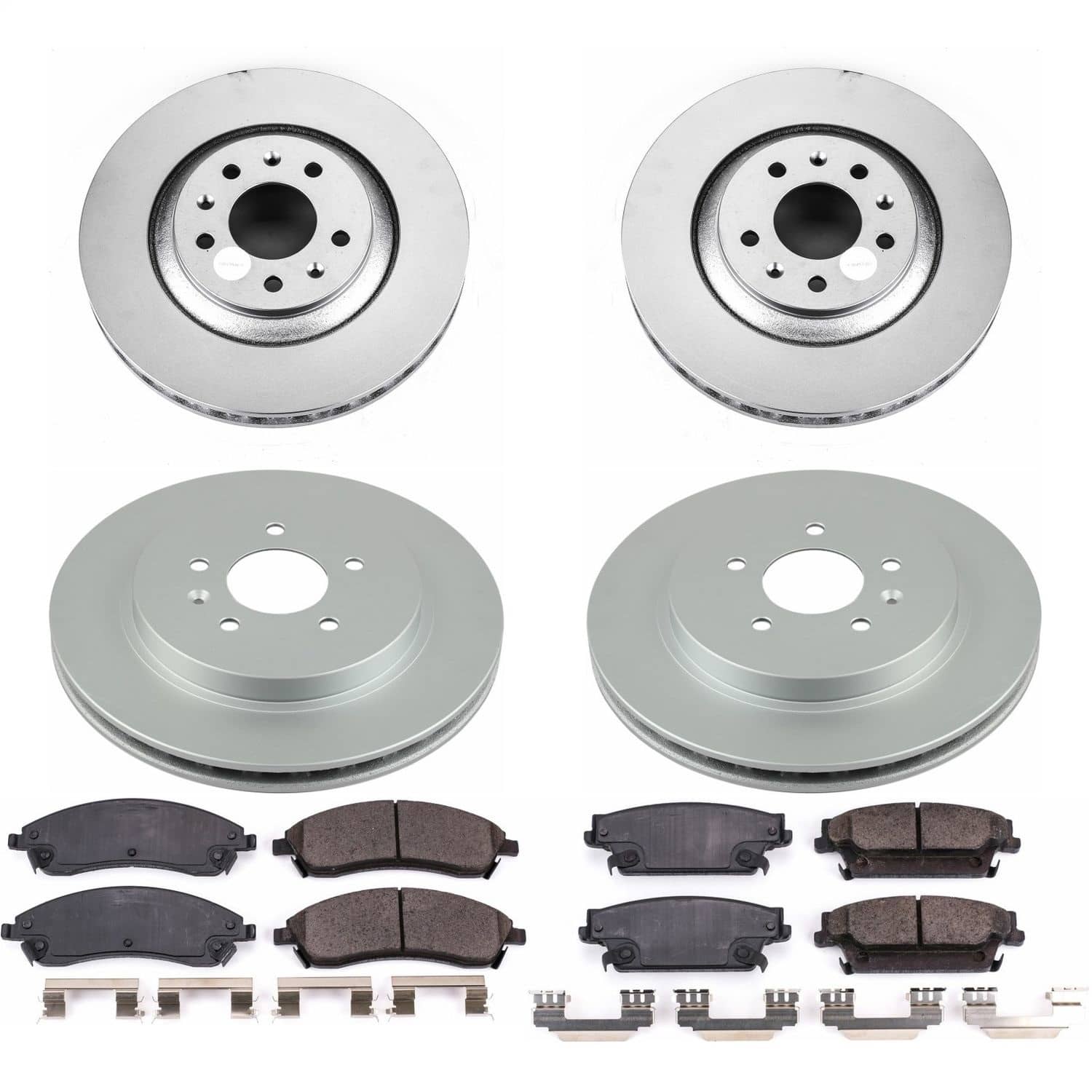 Power Stop - CRK2875 - Front and Rear - Disc Brake Pad and Rotor Kit