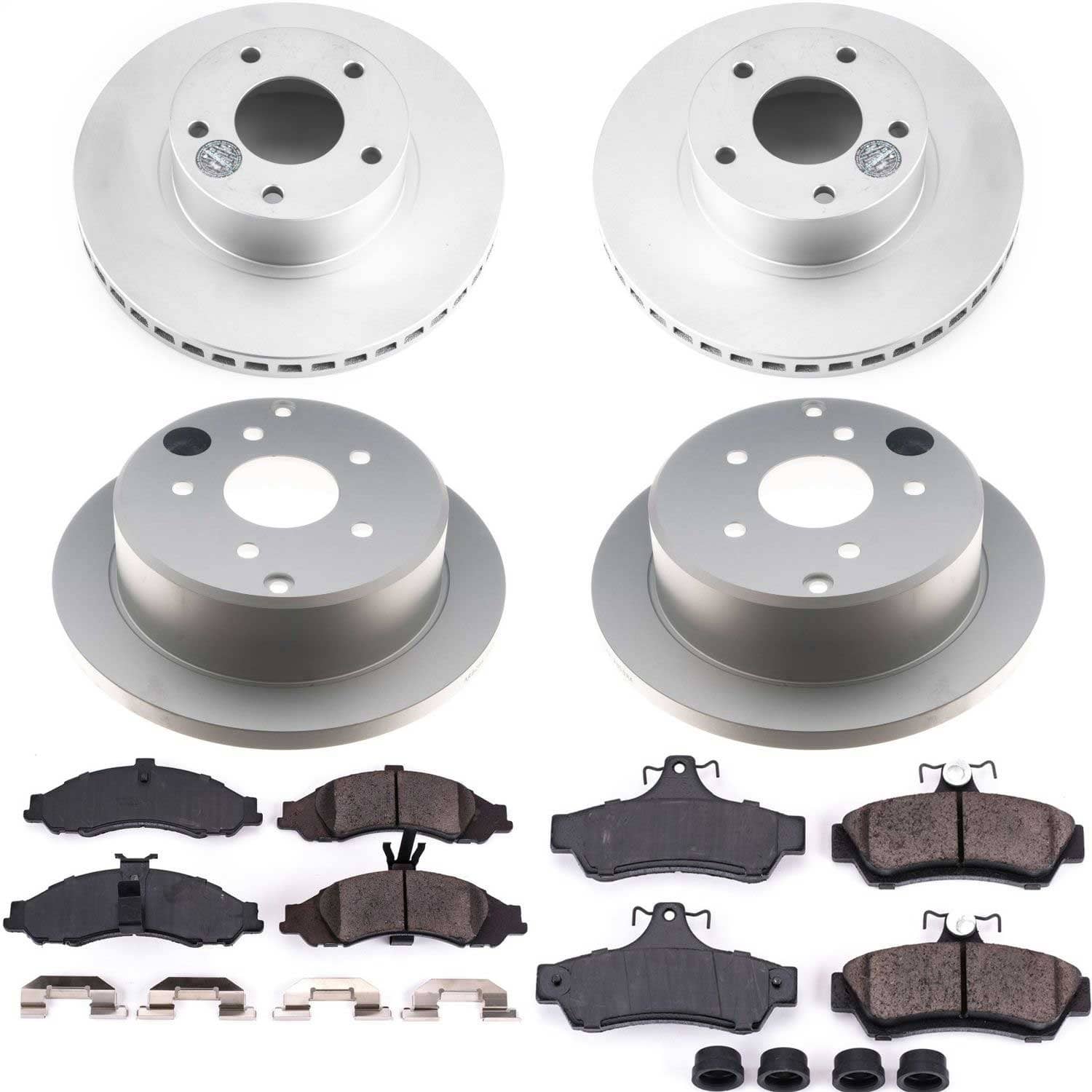 Power Stop - CRK2889 - Front and Rear - Disc Brake Pad and Rotor Kit