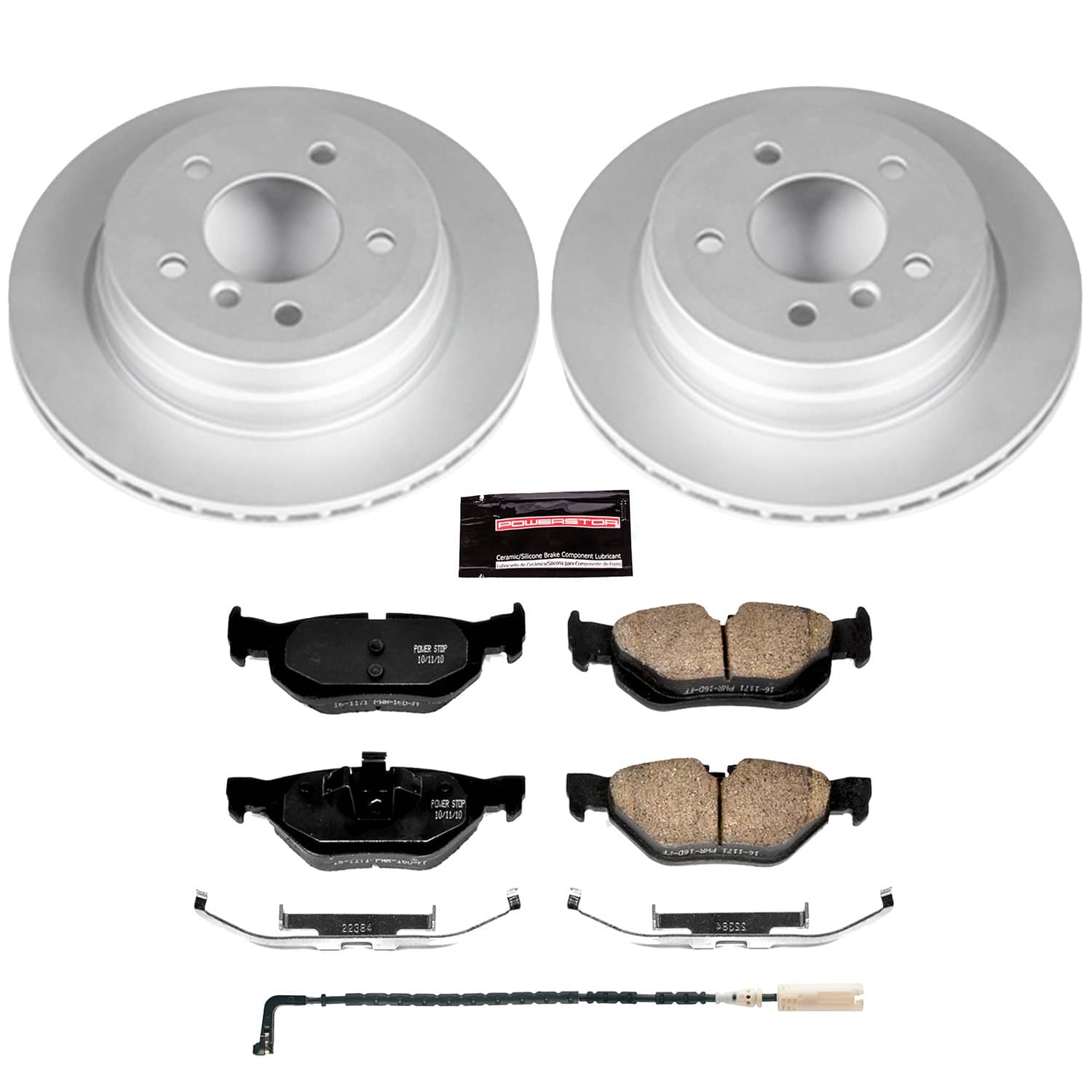Power Stop - CRK3001 - Rear - Disc Brake Pad and Rotor Kit