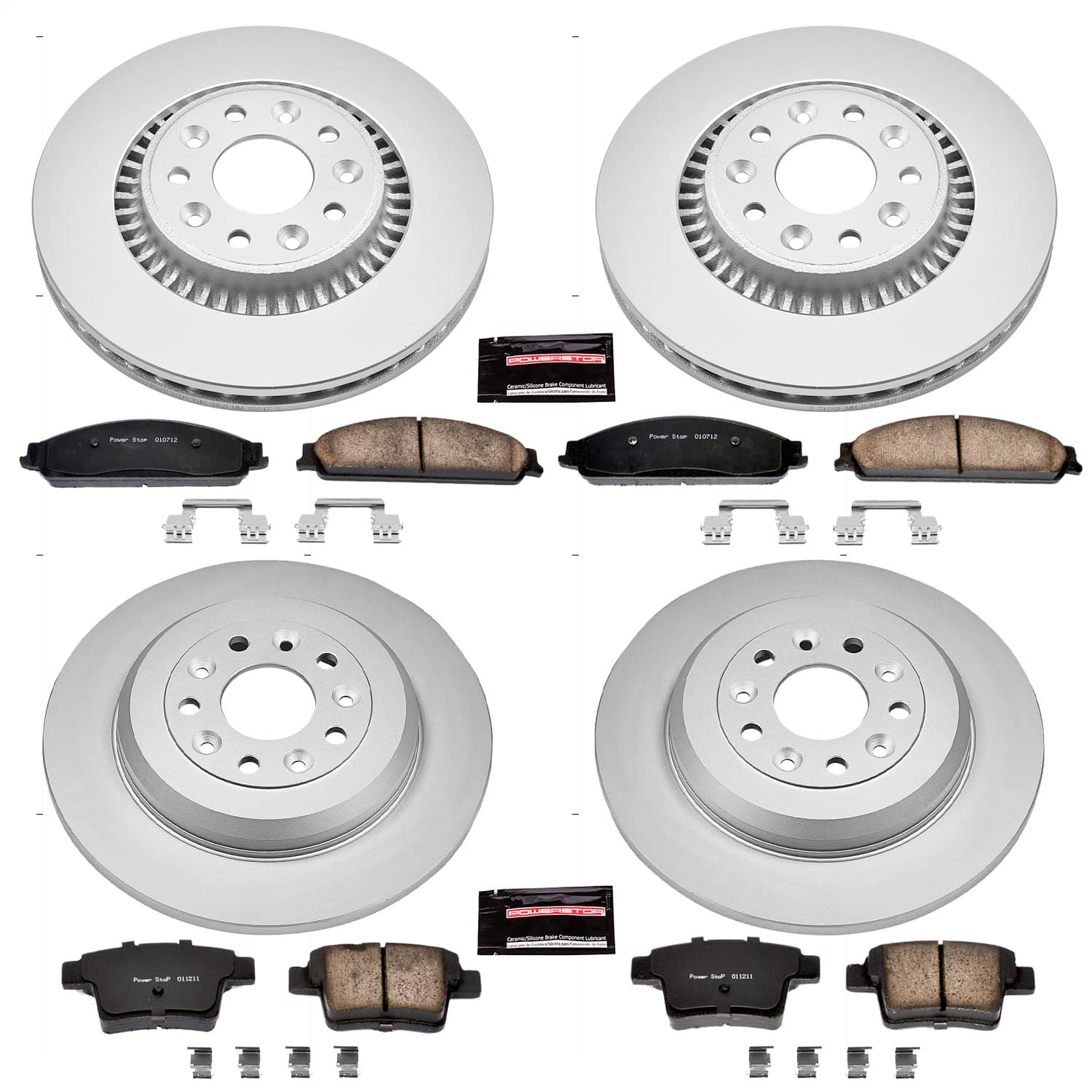Power Stop - CRK4039 - Front and Rear - Disc Brake Pad and Rotor Kit