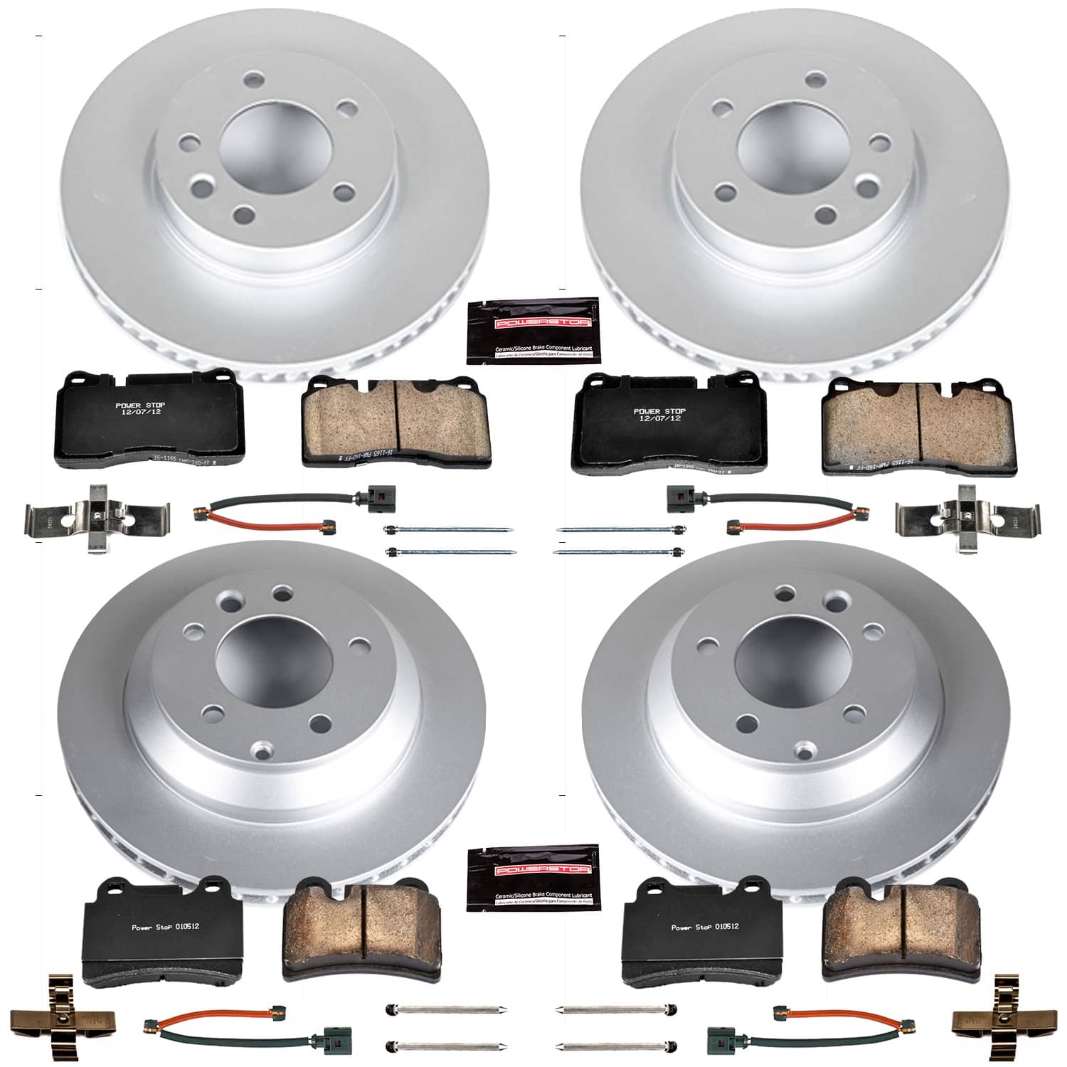 Power Stop - CRK4108 - Front and Rear - Disc Brake Pad and Rotor Kit