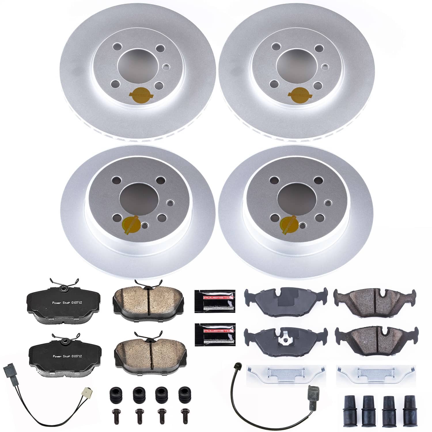 Power Stop - CRK4167 - Front and Rear - Disc Brake Pad and Rotor Kit
