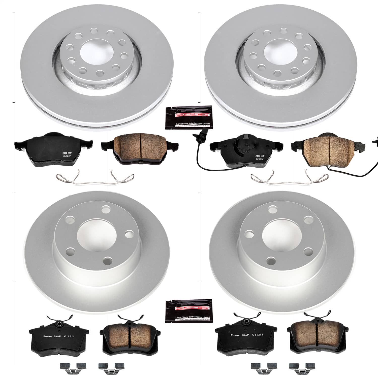Power Stop - CRK4197 - Front and Rear - Disc Brake Pad and Rotor Kit