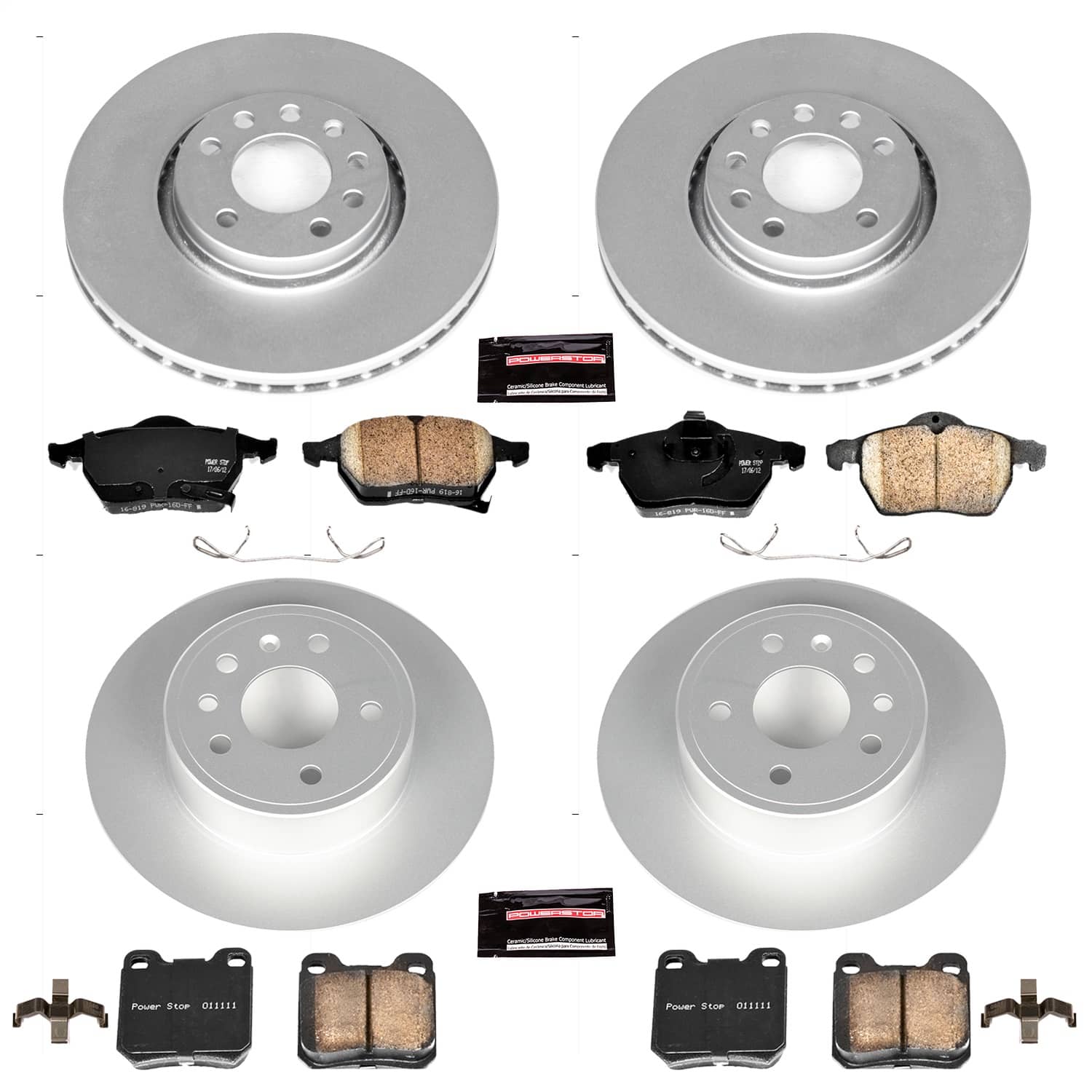 Power Stop - CRK4388 - Front and Rear - Disc Brake Pad and Rotor Kit