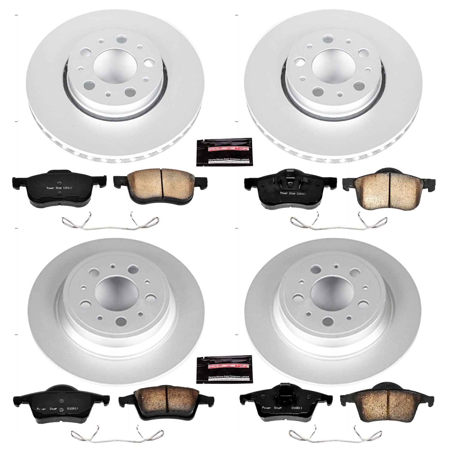 Power Stop - CRK4430 - Front and Rear - Disc Brake Pad and Rotor Kit