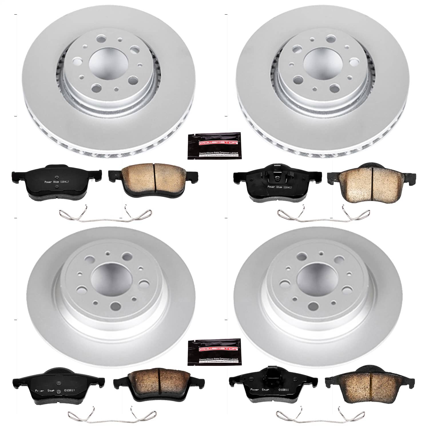 Power Stop - CRK4431 - Front and Rear - Disc Brake Pad and Rotor Kit