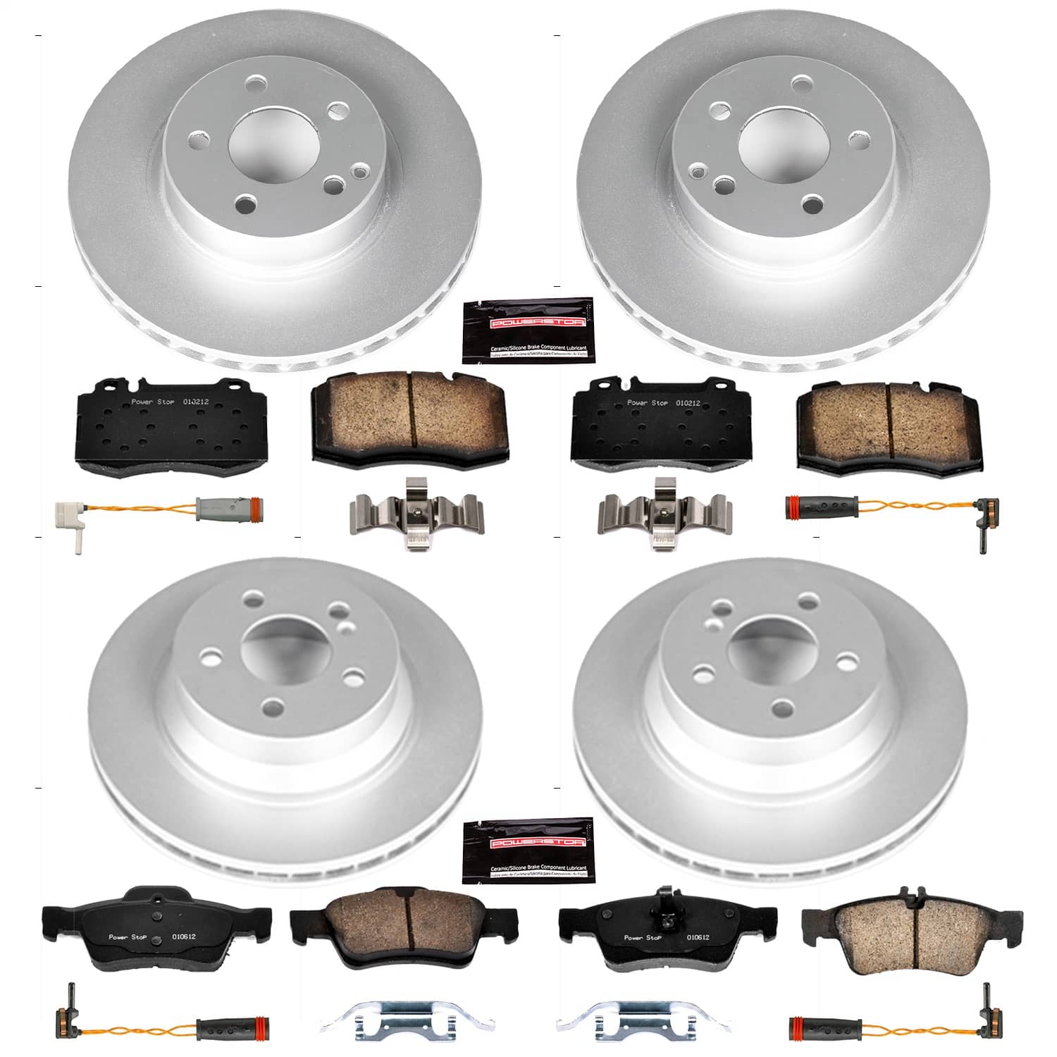 Power Stop - CRK4521 - Front and Rear - Disc Brake Pad and Rotor Kit