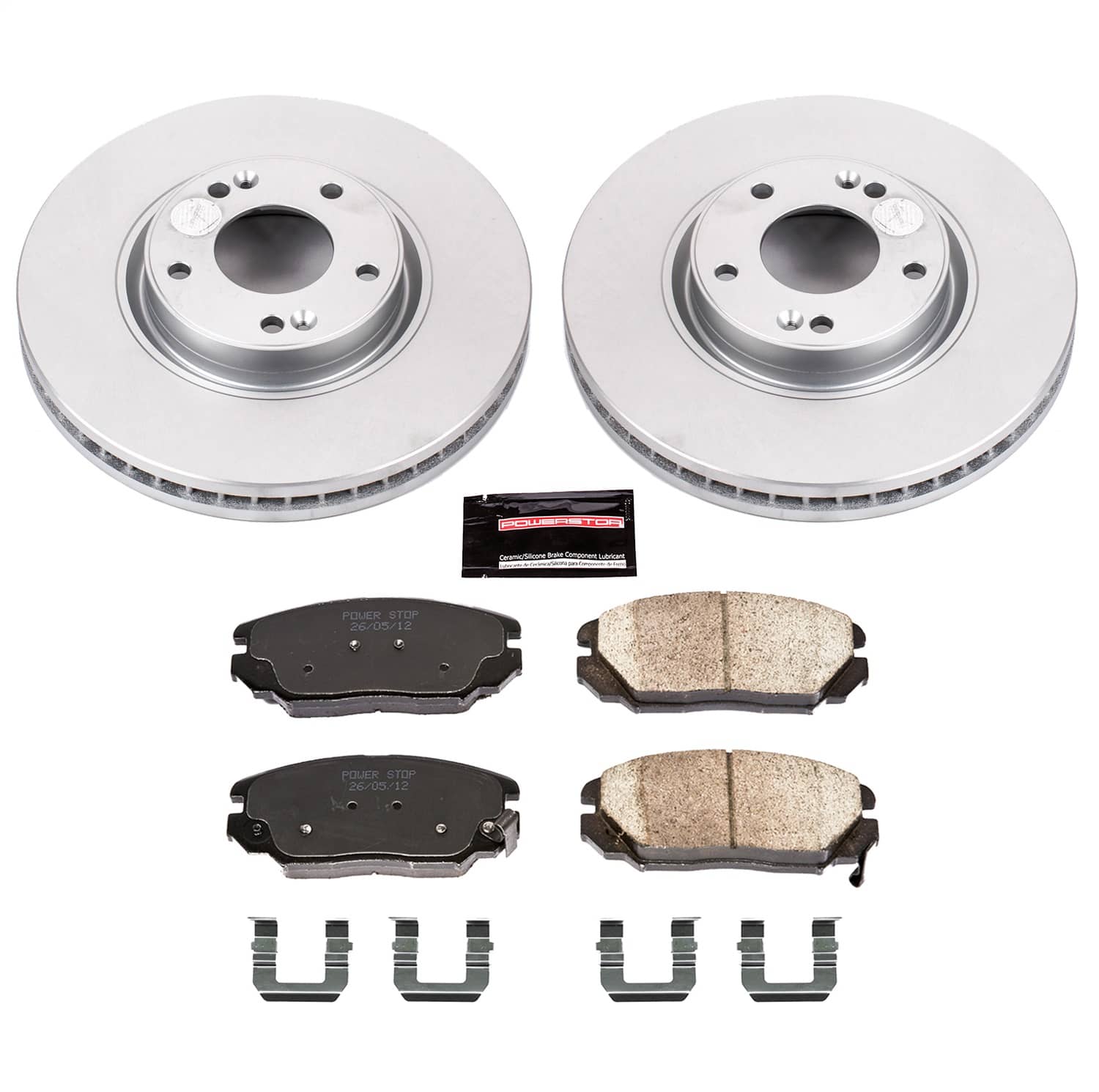 Power Stop - CRK4646 - Front - Disc Brake Pad and Rotor Kit