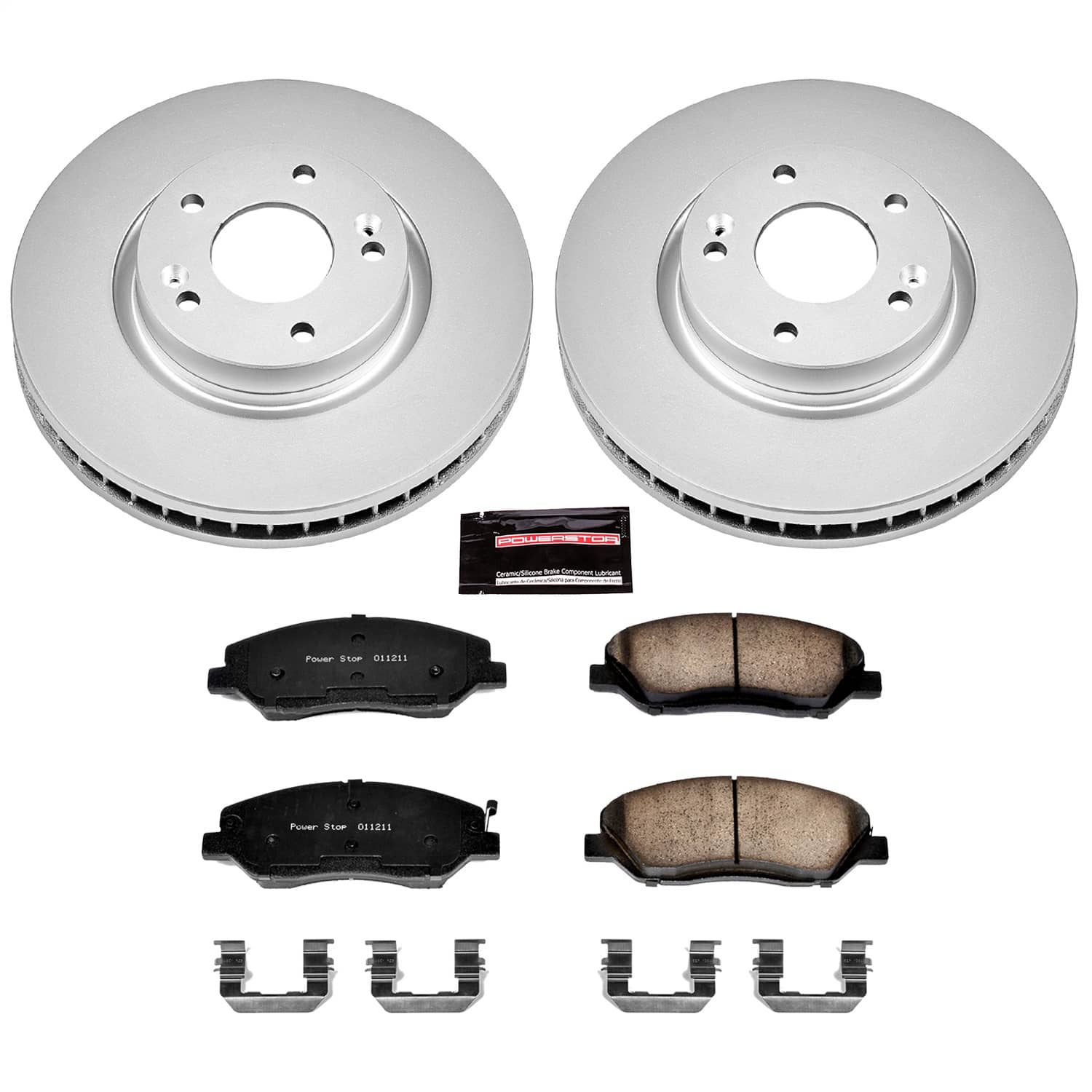 Power Stop - CRK4665 - Front - Disc Brake Pad and Rotor Kit