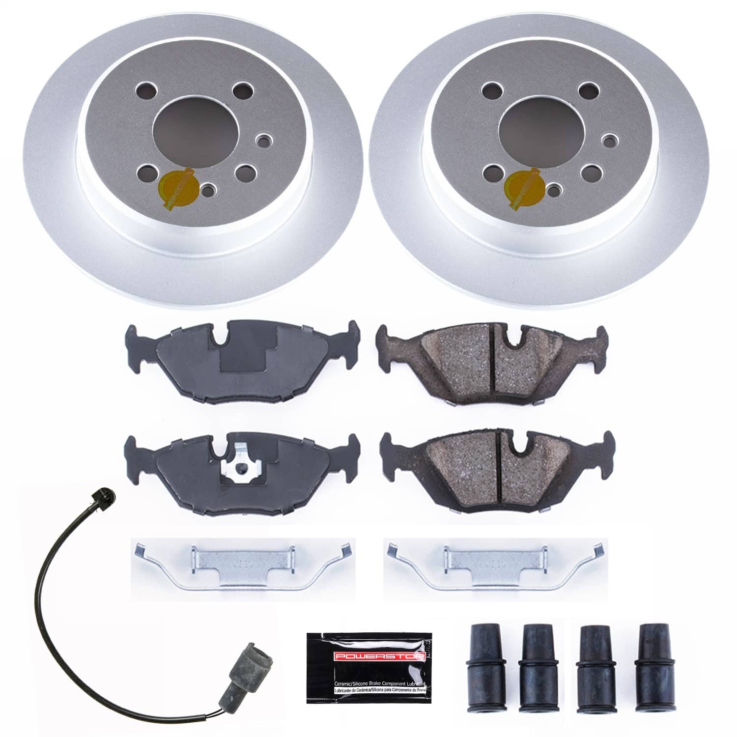 Power Stop - CRK4804 - Rear - Disc Brake Pad and Rotor Kit