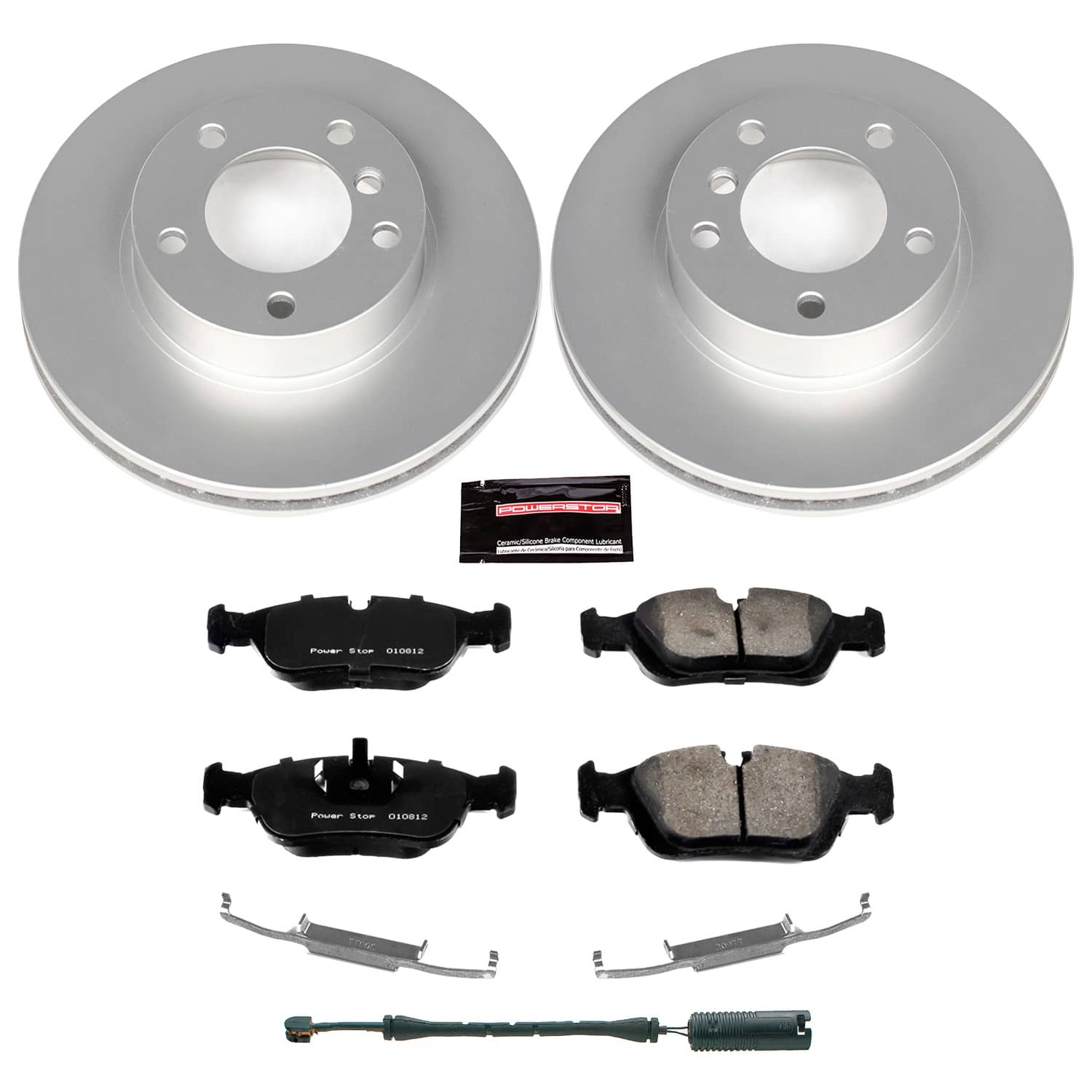 Power Stop - CRK496 - Front - Disc Brake Pad and Rotor Kit