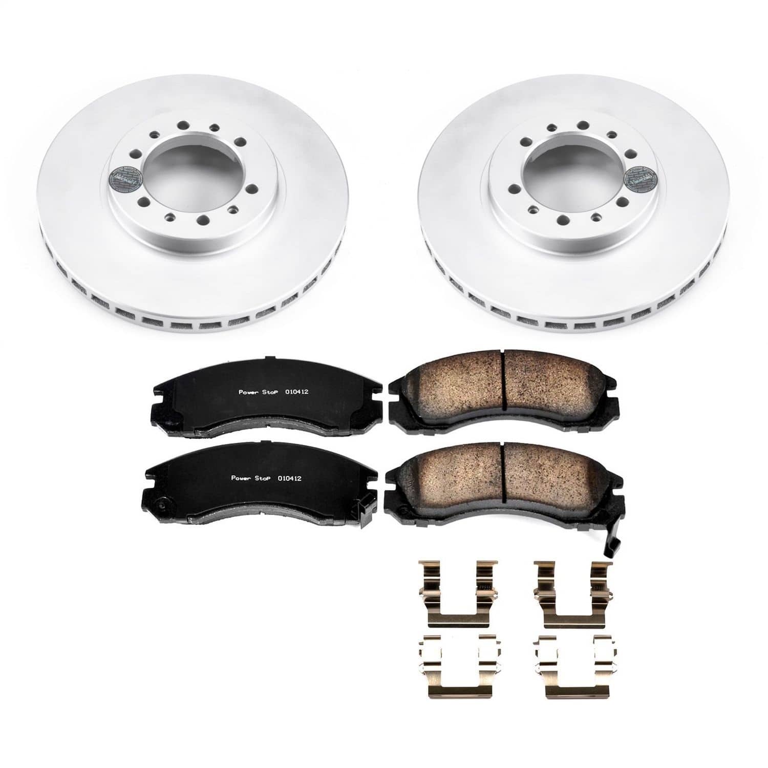 Power Stop - CRK4981 - Front - Disc Brake Pad and Rotor Kit