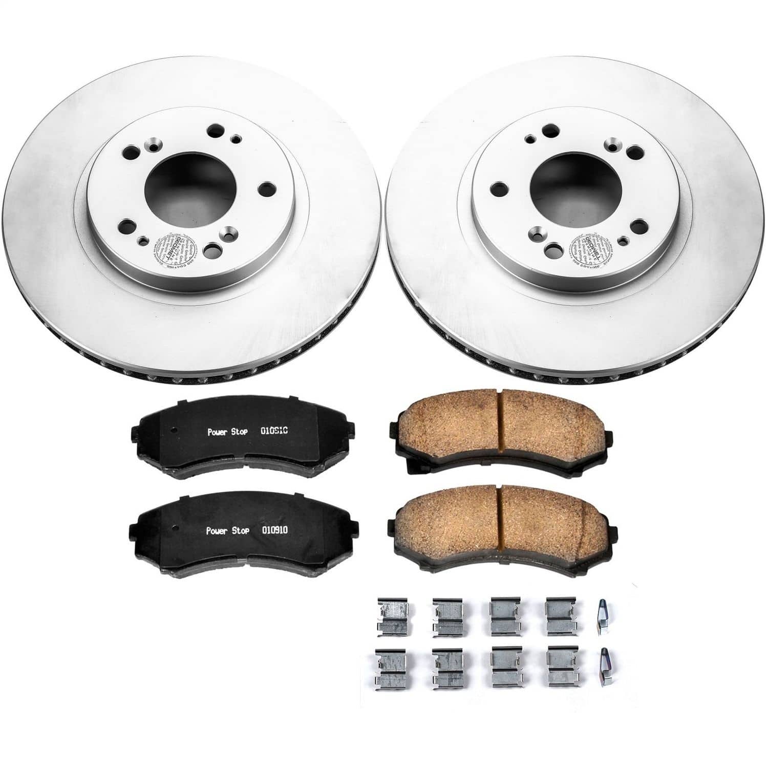 Power Stop - CRK5258 - Front - Disc Brake Pad and Rotor Kit