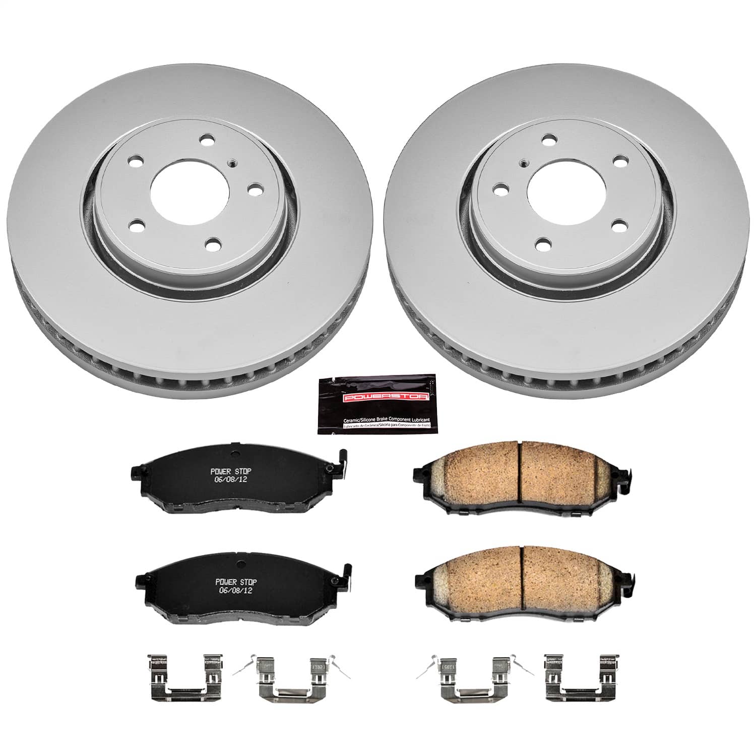 Power Stop - CRK5264 - Front - Disc Brake Pad and Rotor Kit