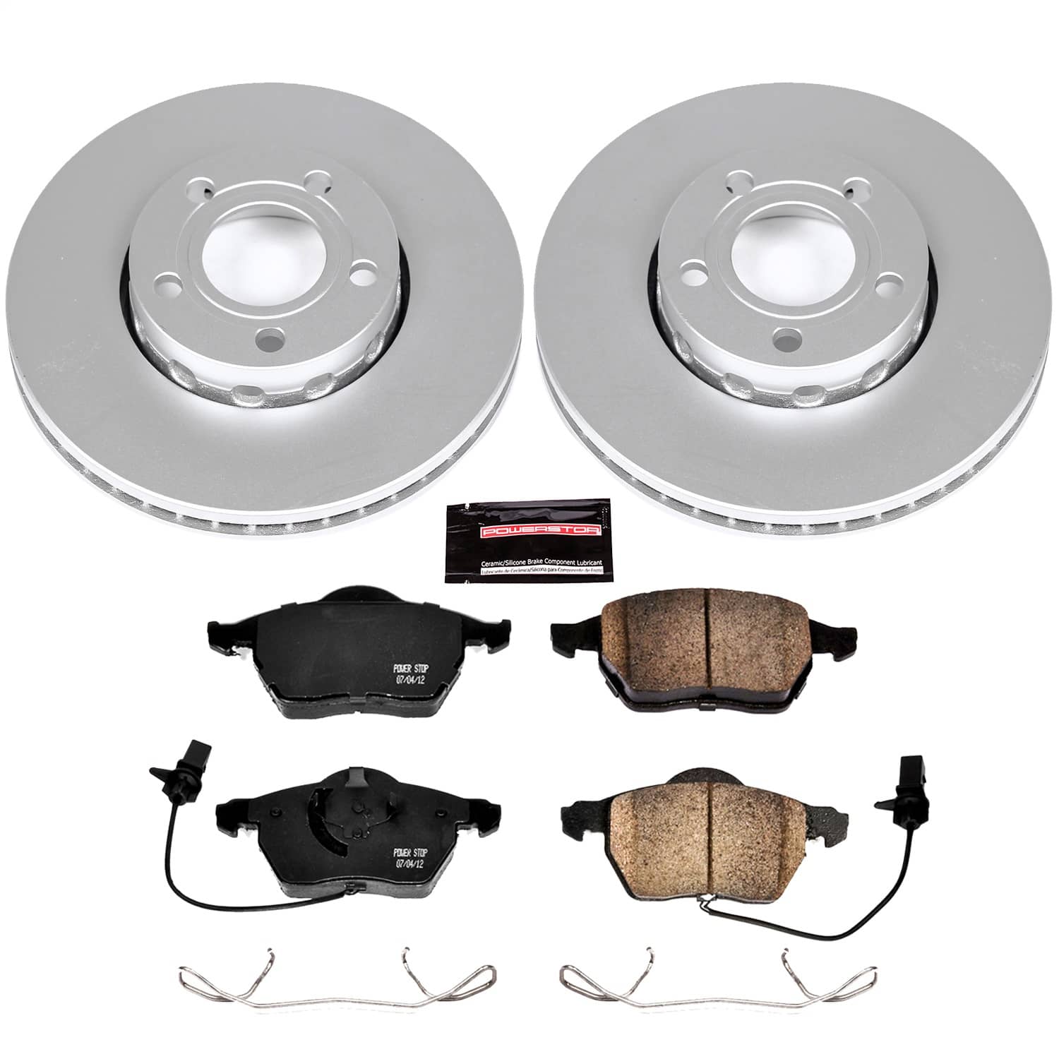 Power Stop - CRK528 - Front - Disc Brake Pad and Rotor Kit
