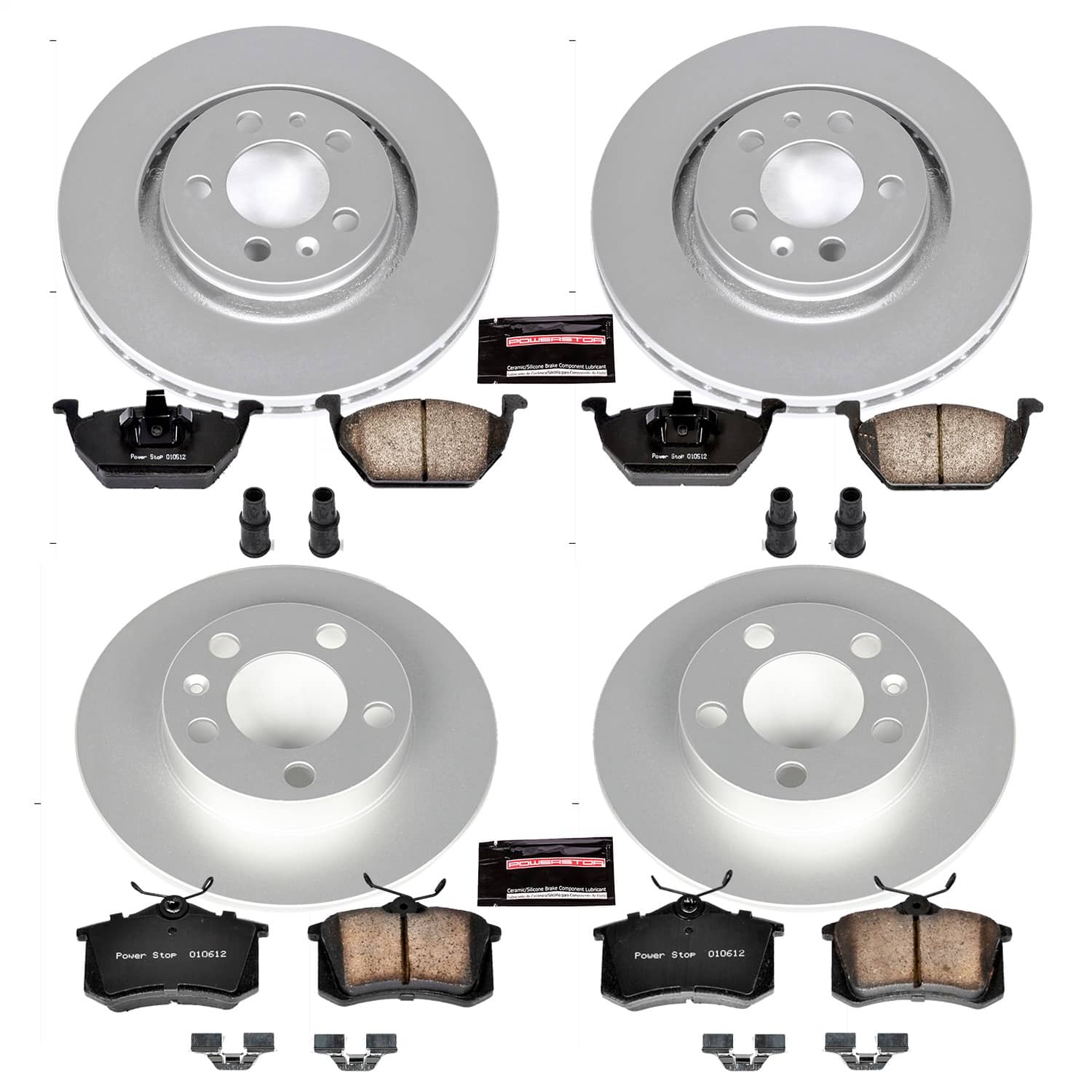 Power Stop - CRK5402 - Front and Rear - Disc Brake Pad and Rotor Kit