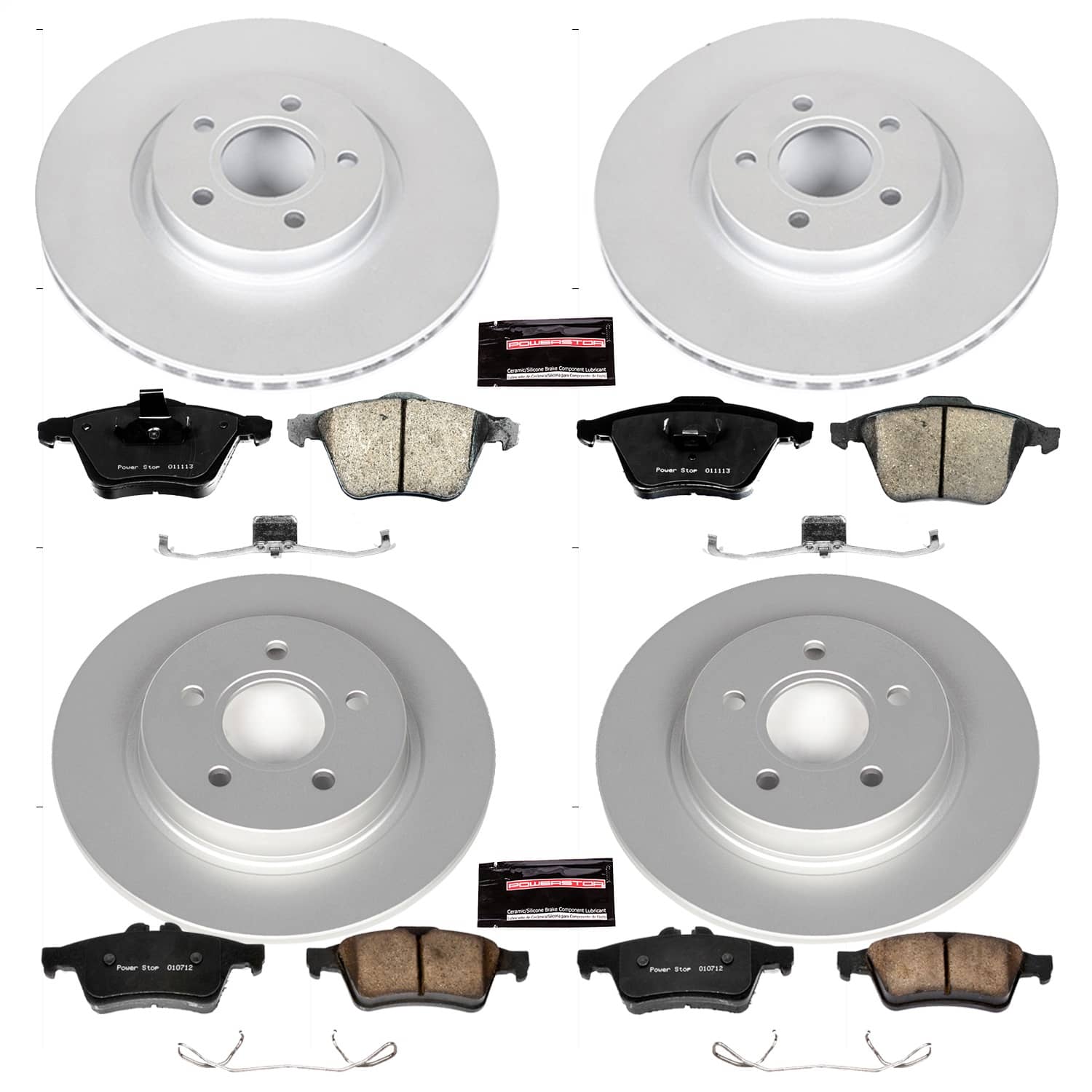 Power Stop - CRK5469 - Front and Rear - Disc Brake Pad and Rotor Kit