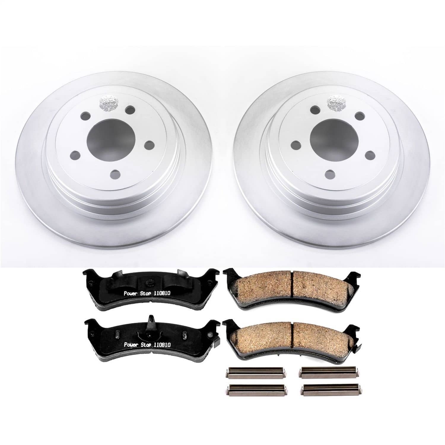 Power Stop - CRK5570 - Rear - Disc Brake Pad and Rotor Kit