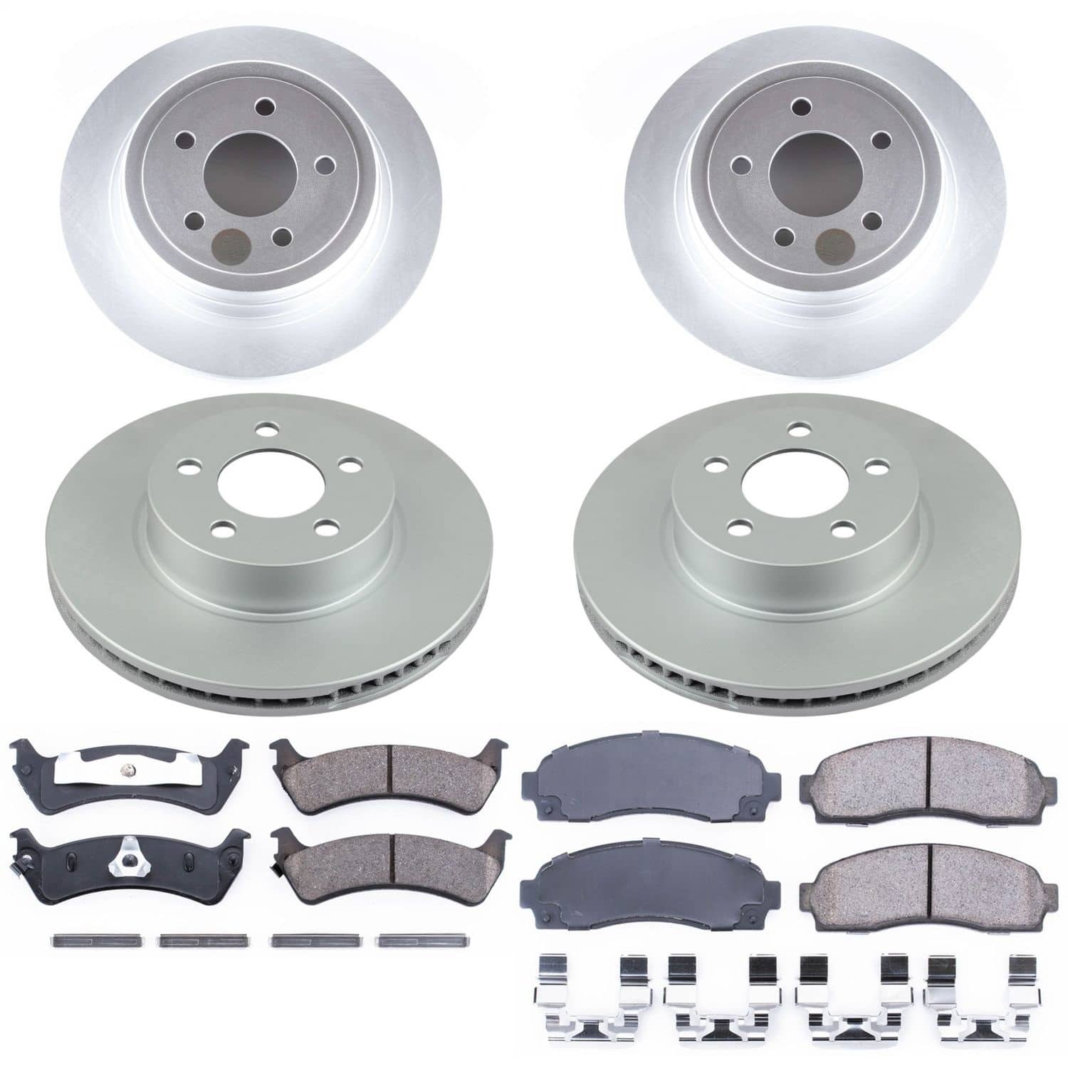 Power Stop - CRK5595 - Front and Rear - Disc Brake Pad and Rotor Kit