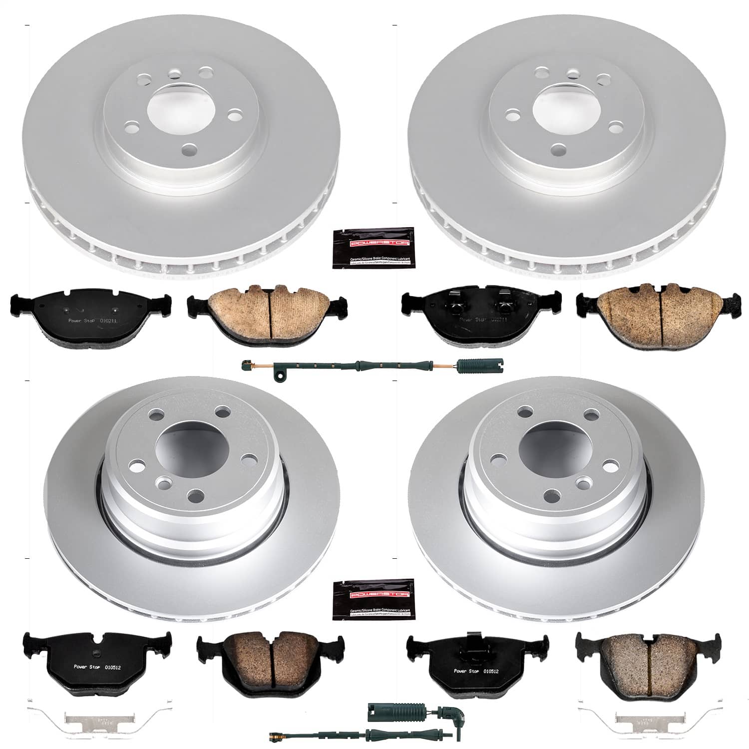 Power Stop - CRK5733 - Front and Rear - Disc Brake Pad and Rotor Kit