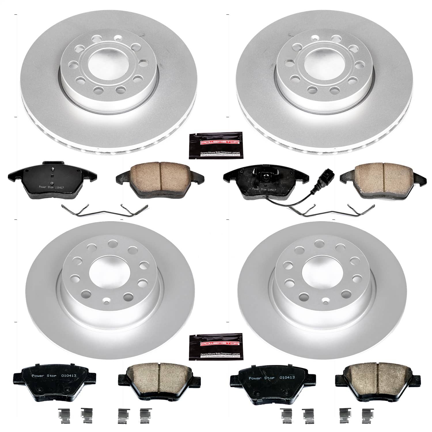 Power Stop - CRK5747 - Front and Rear - Disc Brake Pad and Rotor Kit
