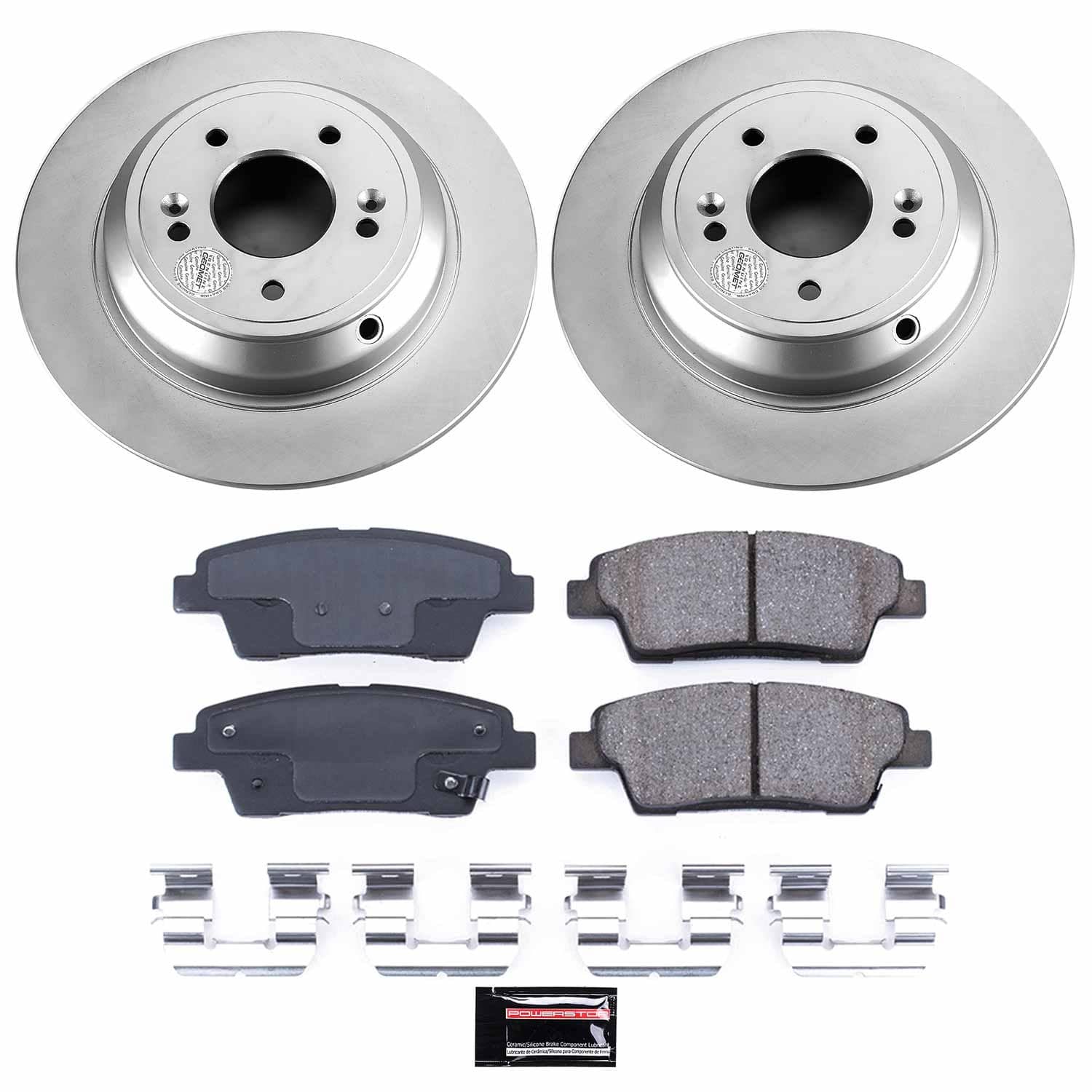 Power Stop - CRK5848 - Rear - Disc Brake Pad and Rotor Kit
