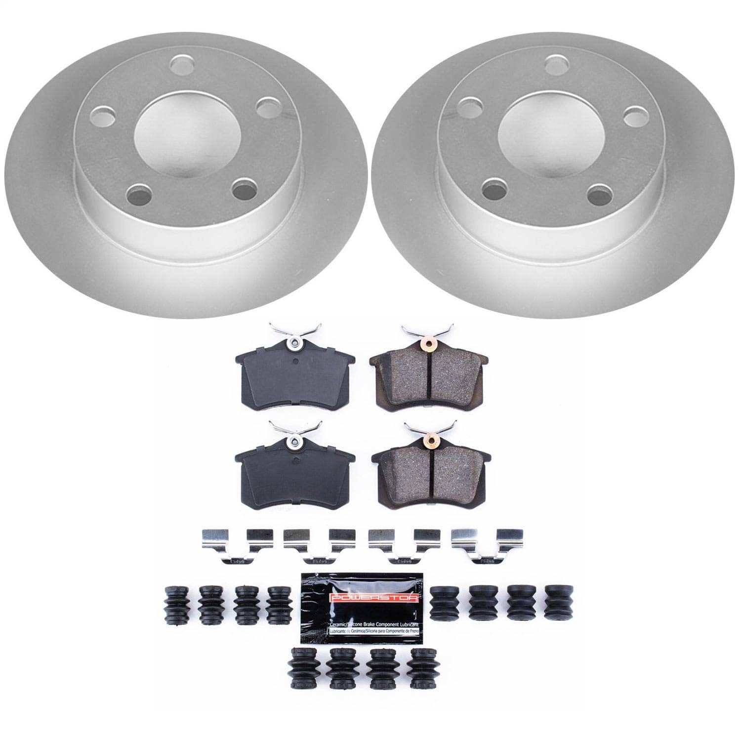 Power Stop - CRK585 - Rear - Disc Brake Pad and Rotor Kit