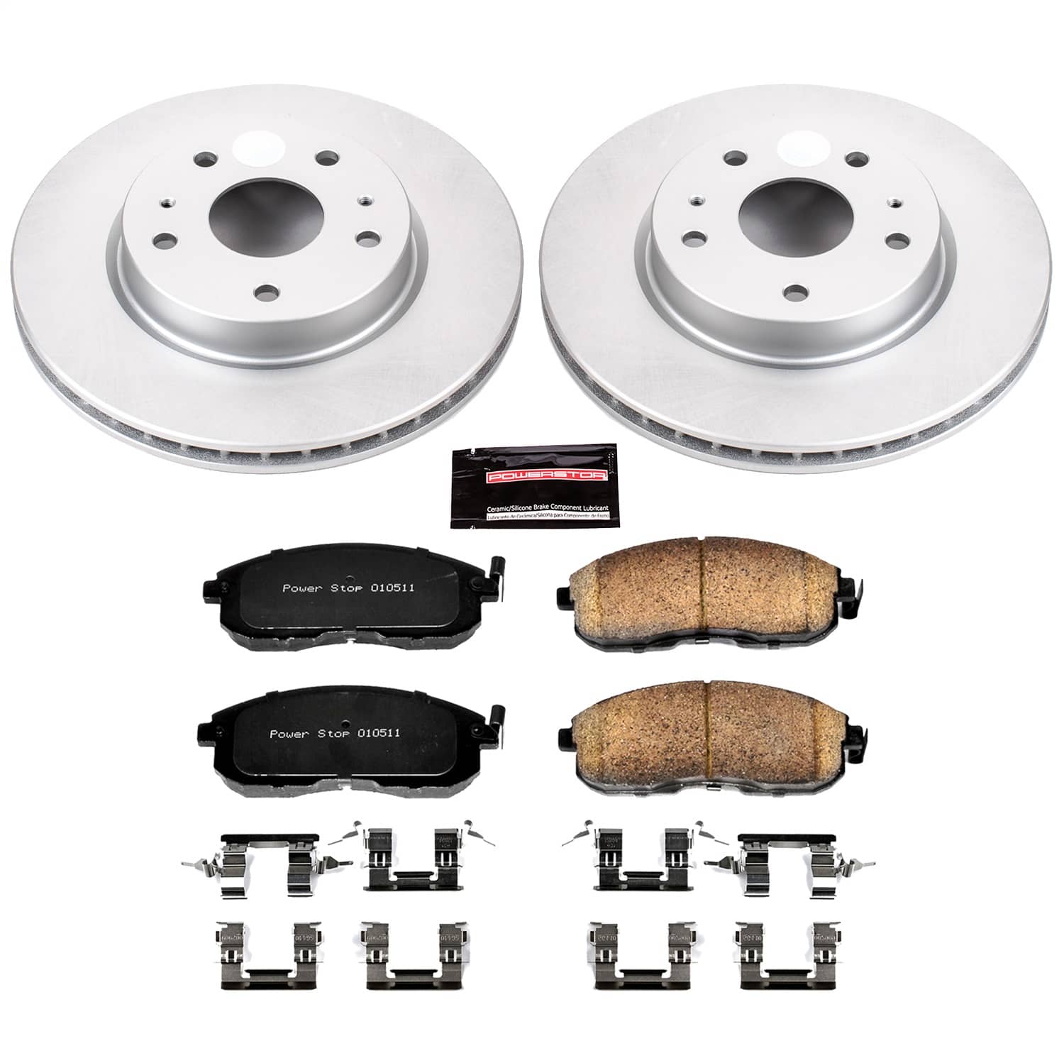 Power Stop - CRK5887 - Front - Disc Brake Pad and Rotor Kit