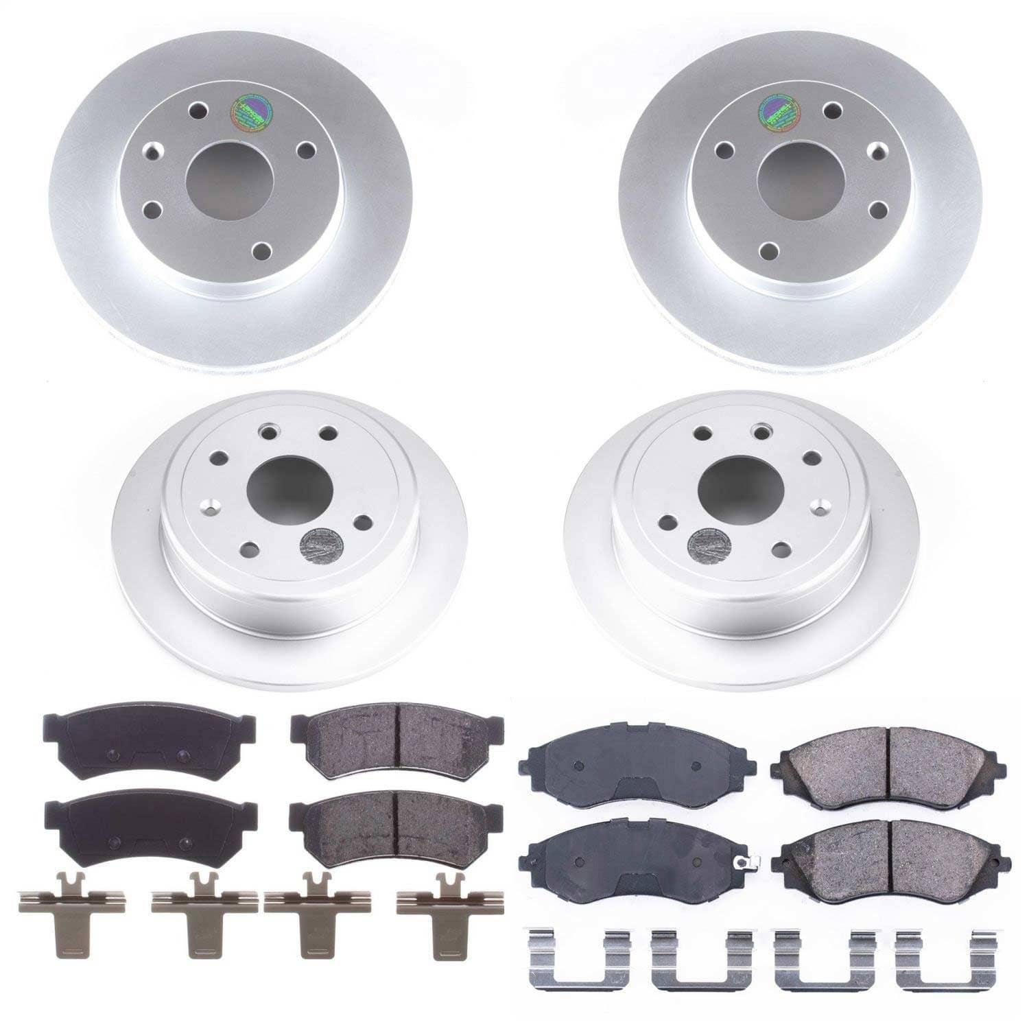 Power Stop - CRK5896 - Front and Rear - Disc Brake Pad and Rotor Kit