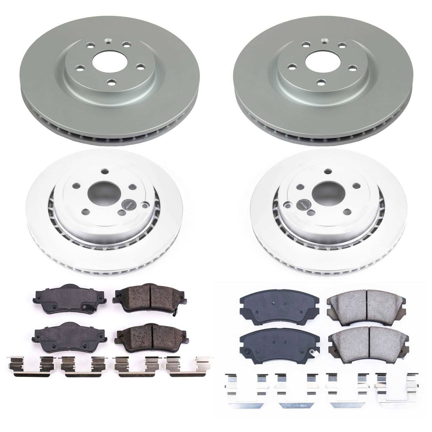 Power Stop - CRK5949 - Front and Rear - Disc Brake Pad and Rotor Kit