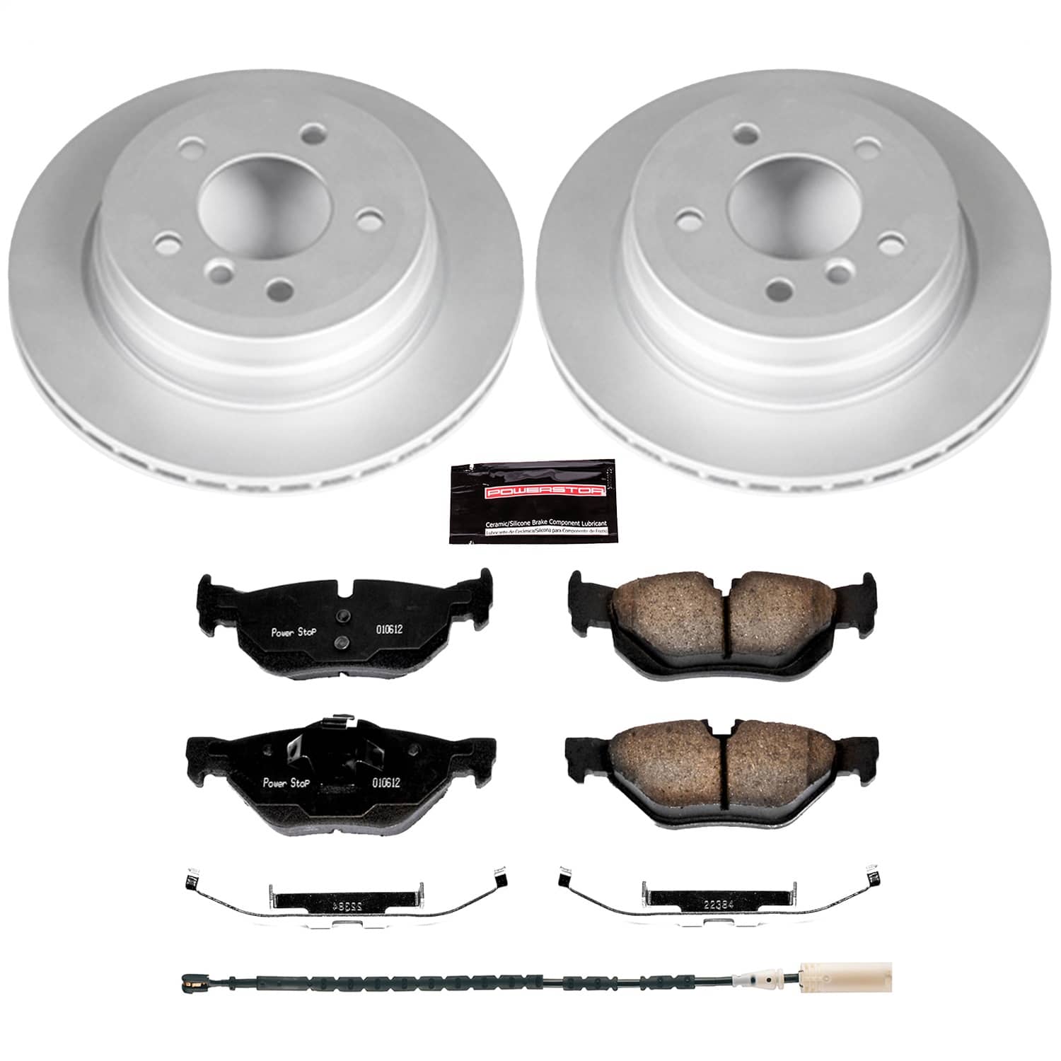 Power Stop - CRK5980 - Rear - Disc Brake Pad and Rotor Kit