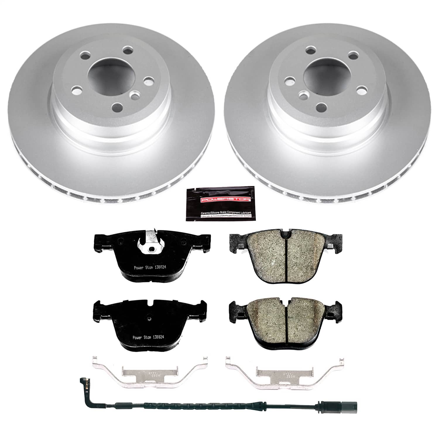 Power Stop - CRK5985 - Rear - Disc Brake Pad and Rotor Kit