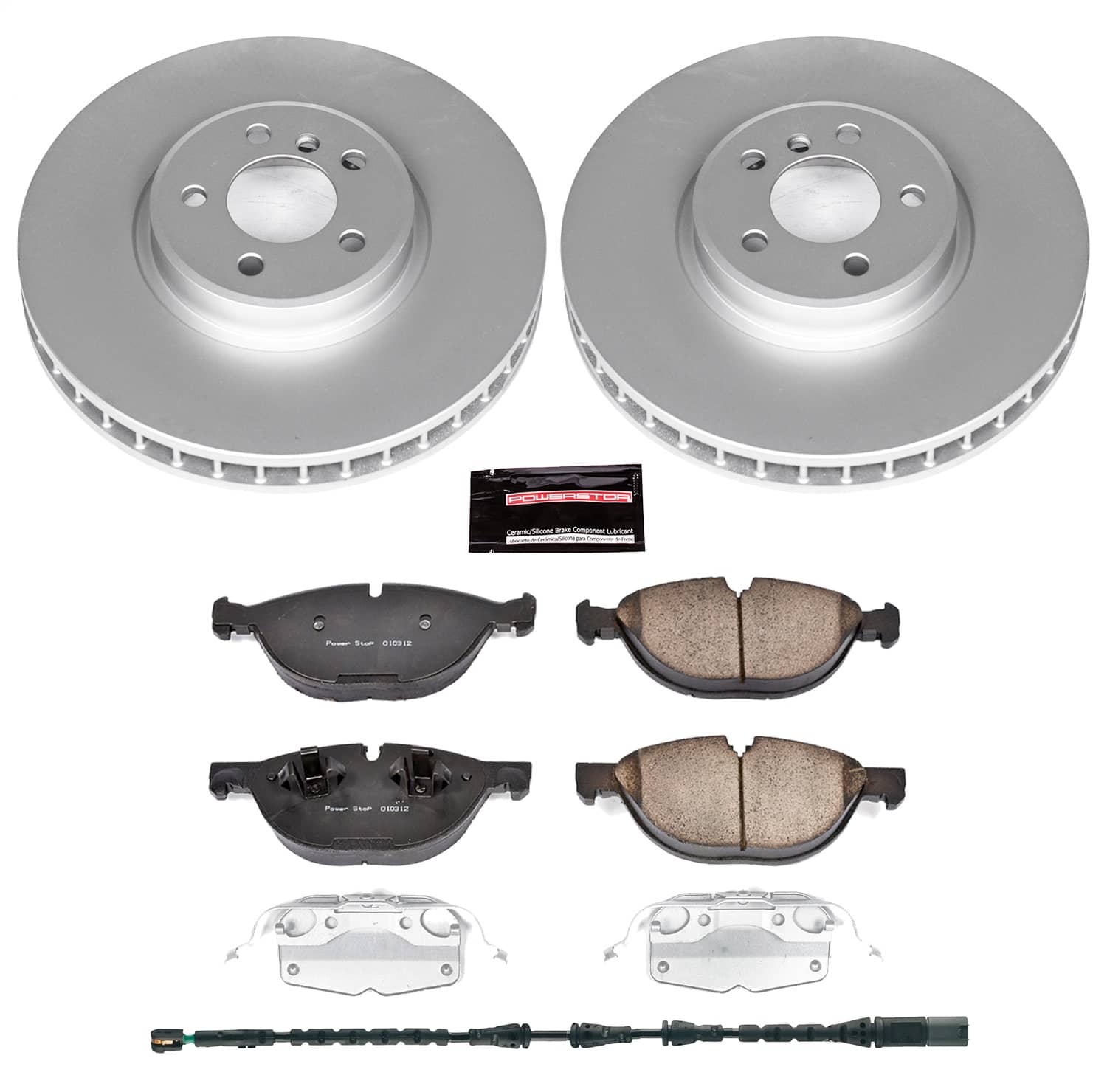 Power Stop - CRK6009 - Front - Disc Brake Pad and Rotor Kit