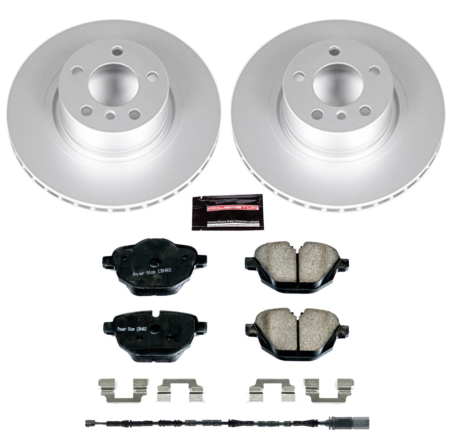 Power Stop - CRK6040 - Rear - Disc Brake Pad and Rotor Kit