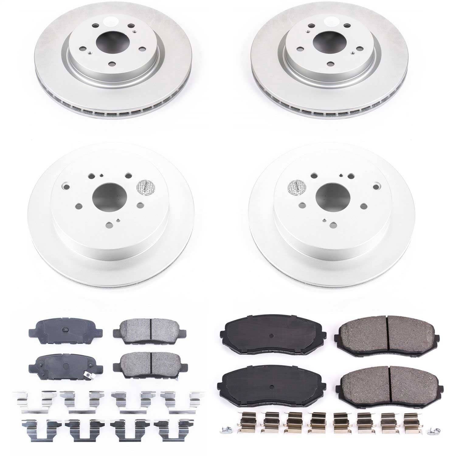 Power Stop - CRK6090 - Front and Rear - Disc Brake Pad and Rotor Kit