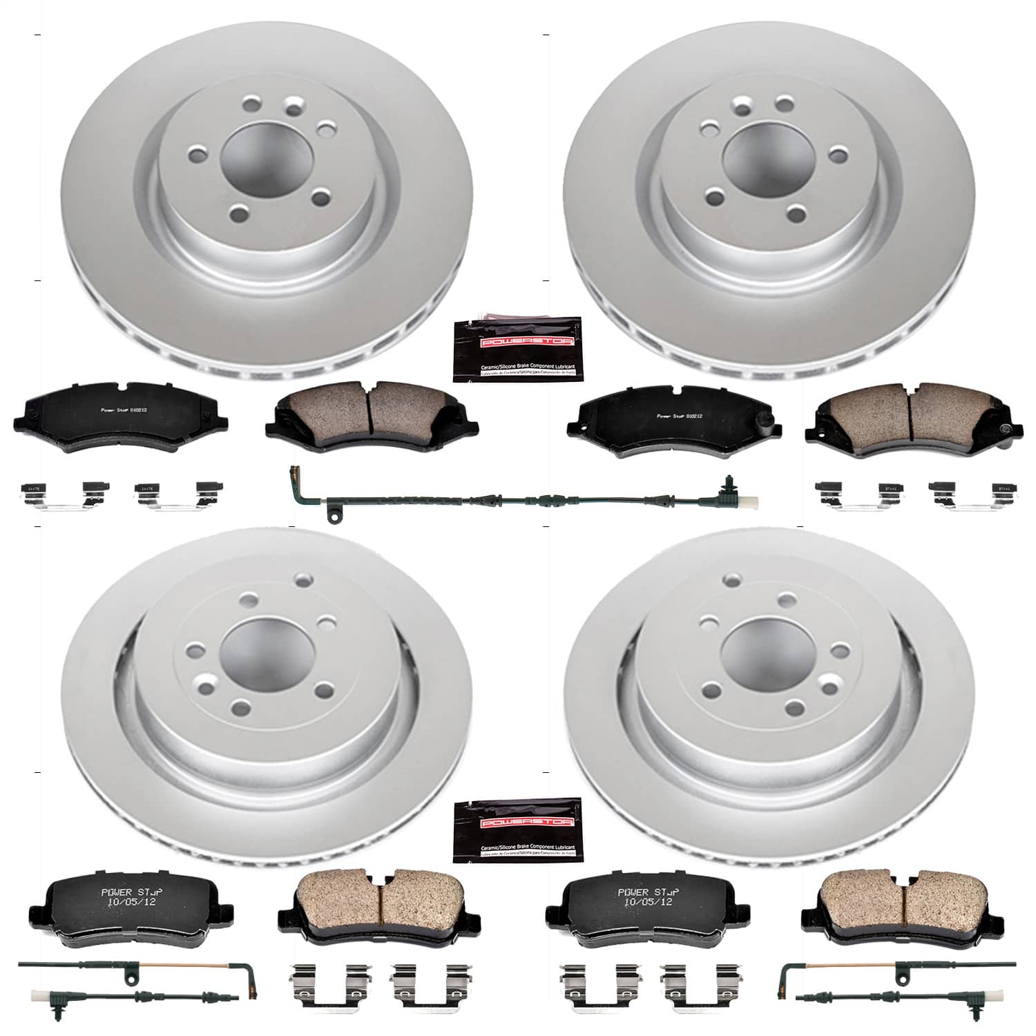 Power Stop - CRK6227 - Front and Rear - Disc Brake Pad and Rotor Kit