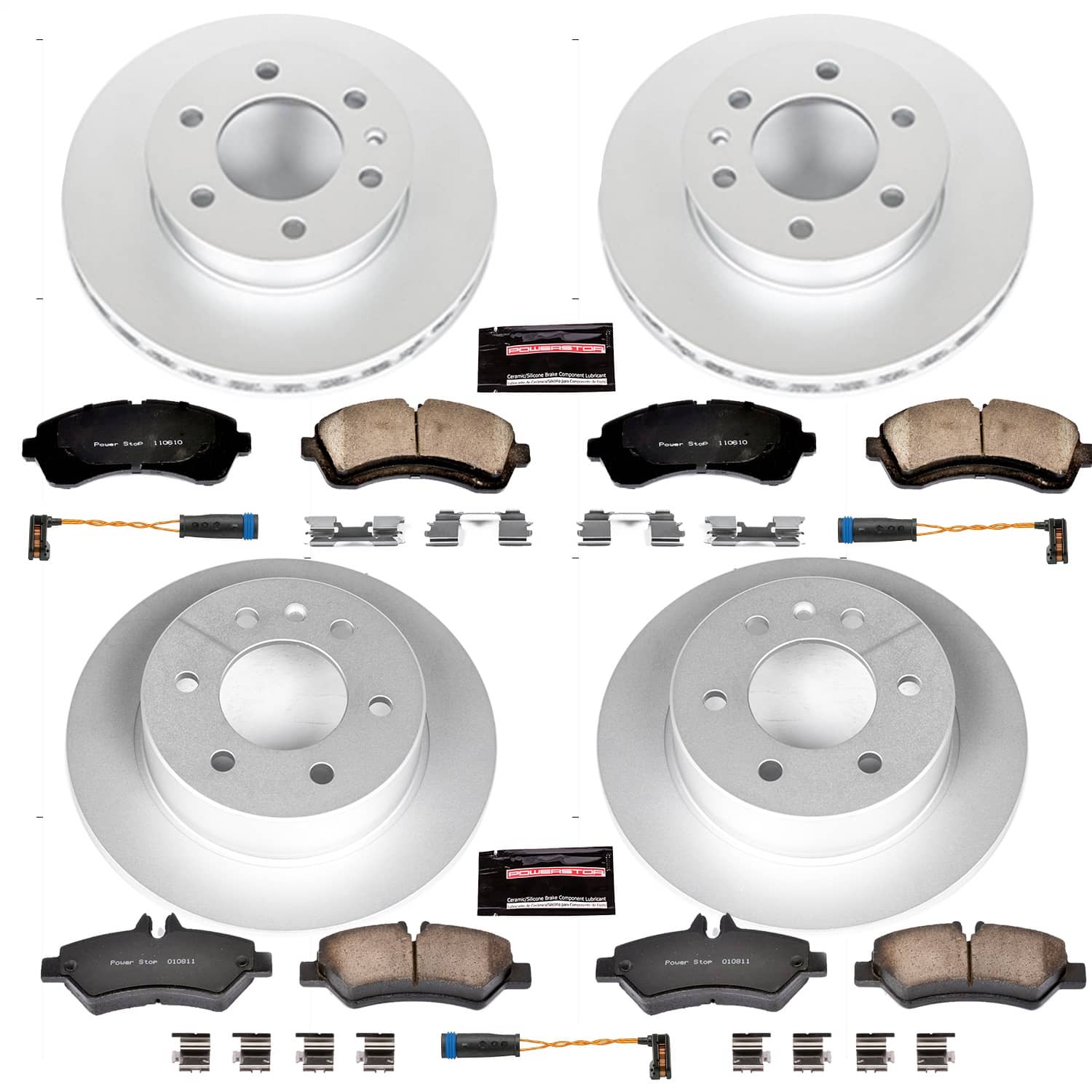 Power Stop - CRK6233 - Front and Rear - Disc Brake Pad and Rotor Kit
