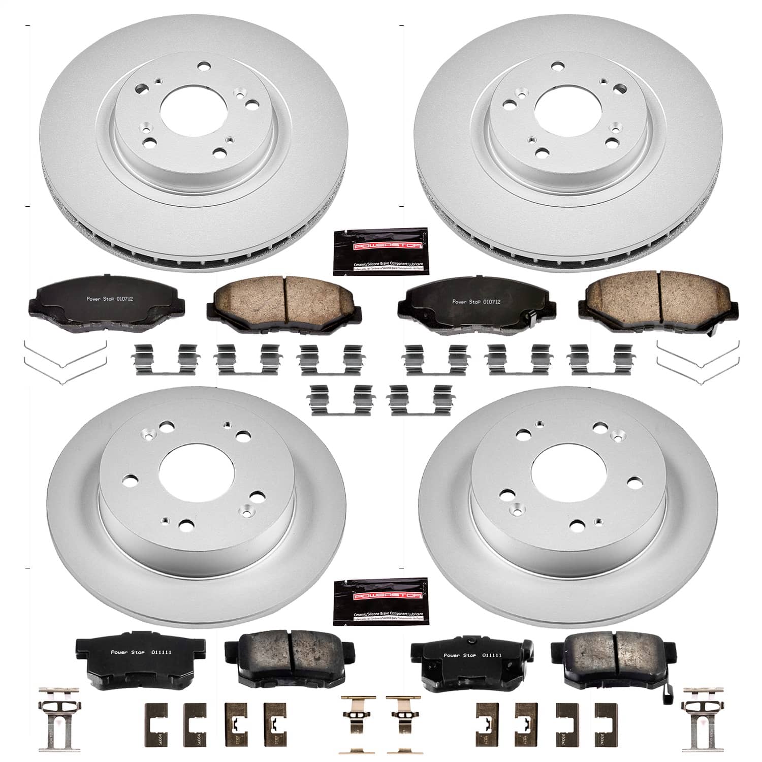Power Stop - CRK6327 - Front and Rear - Disc Brake Pad and Rotor Kit