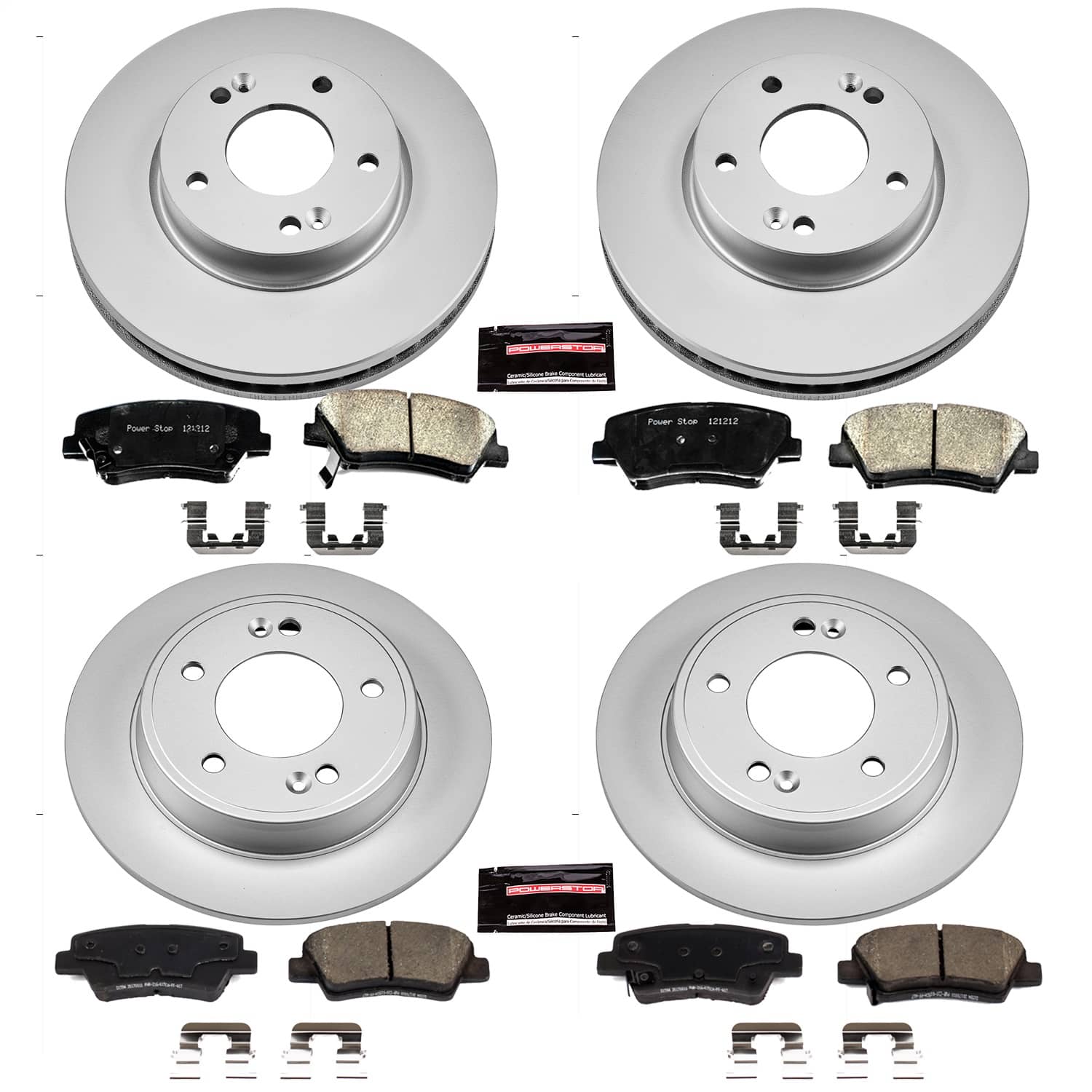 Power Stop - CRK6506 - Front and Rear - Disc Brake Pad and Rotor Kit