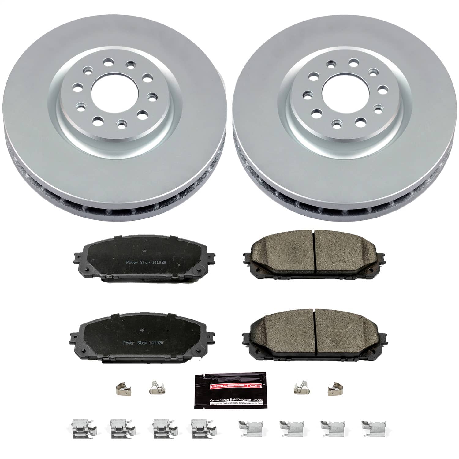 Power Stop - CRK6540 - Front - Disc Brake Pad and Rotor Kit